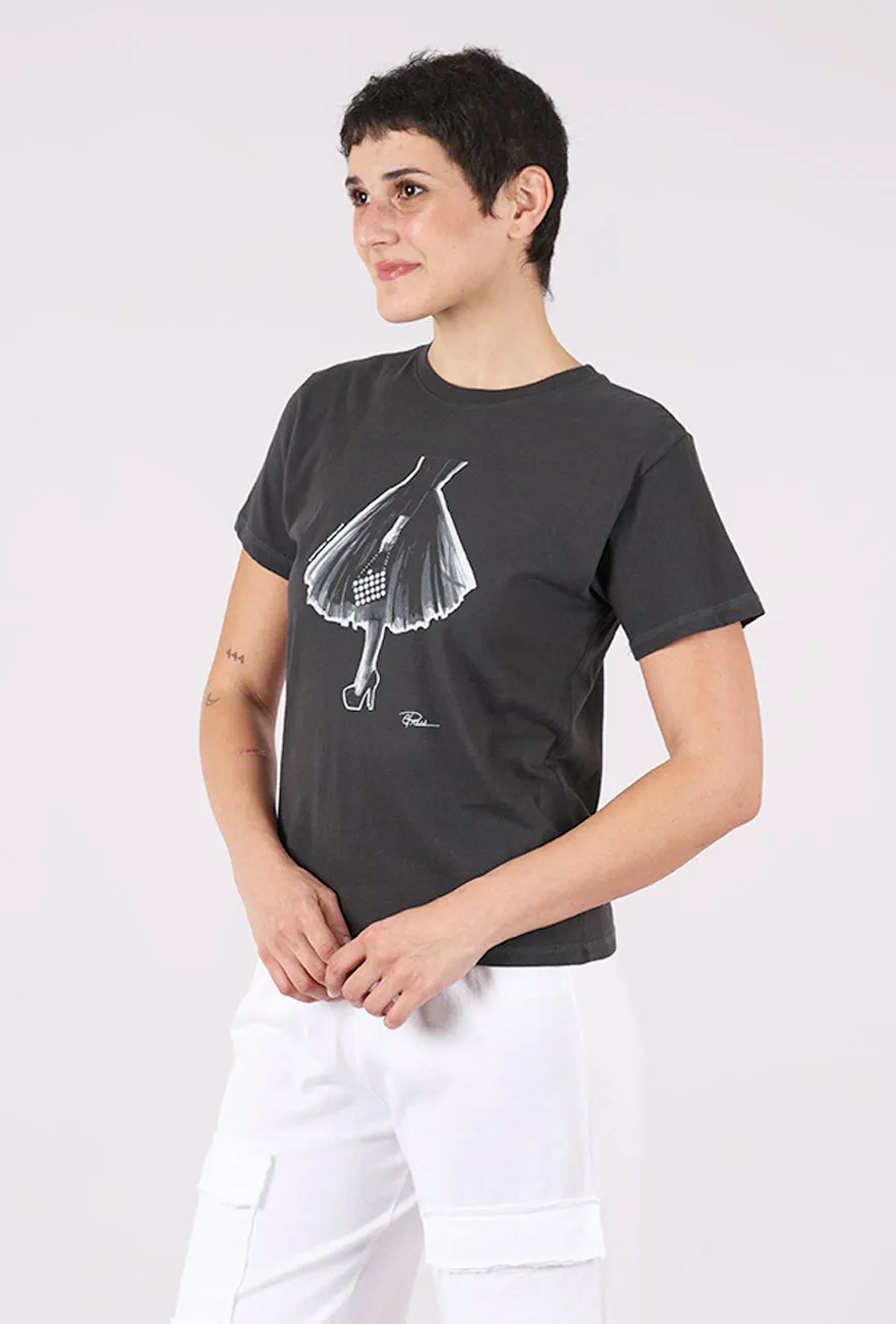 Mushie Tee, Black/Emotional Baggage Eco Friendly
