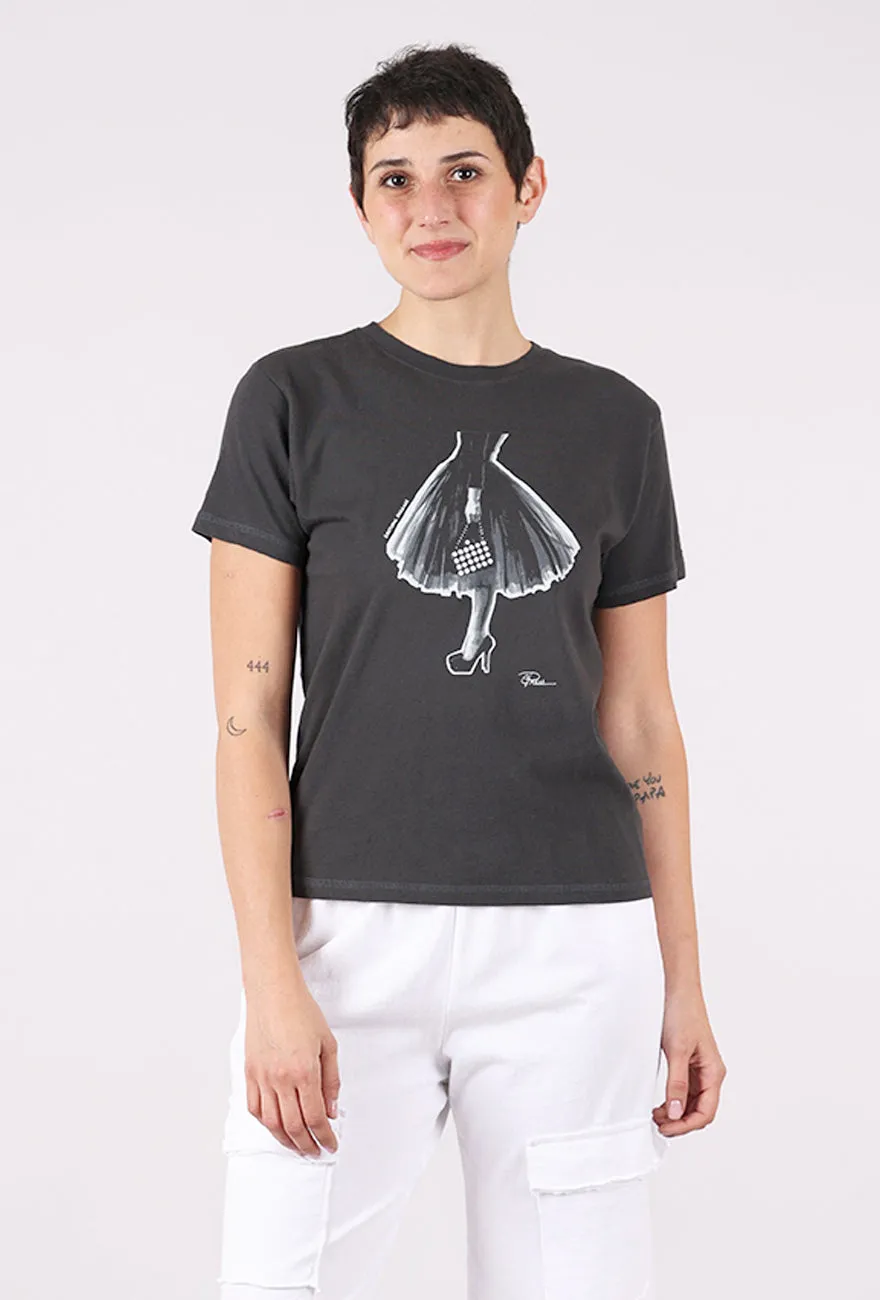 Mushie Tee, Black/Emotional Baggage Eco Friendly