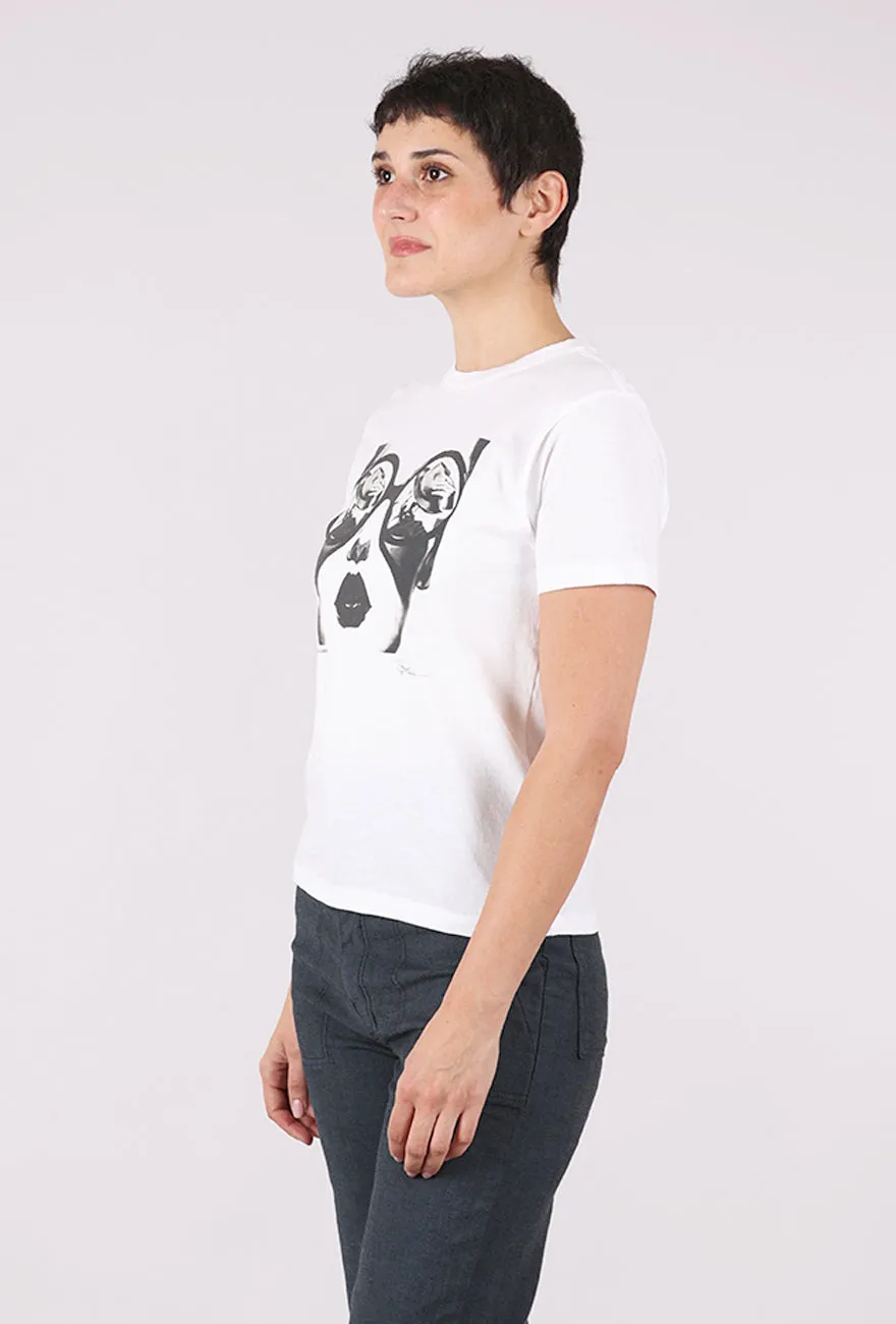 Mushie Tee, White/Flirting with Cowboys High-quality and reliable