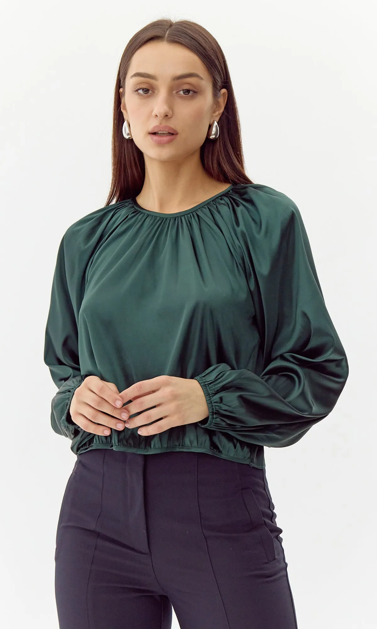 Nadia Balloon Sleeve Blouse Easy Comfort