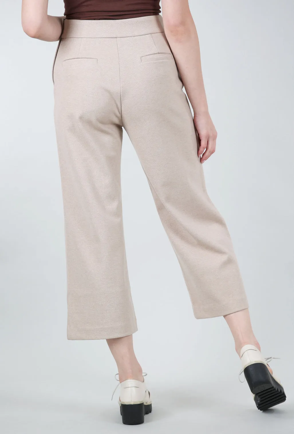 Nadia Pants, Beige Fashionable Comfort