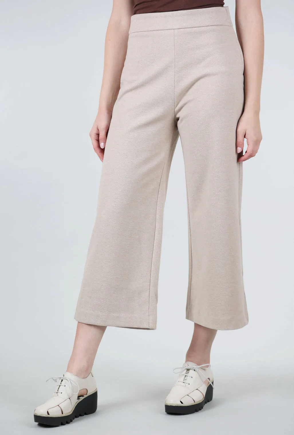 Nadia Pants, Beige Fashionable Comfort