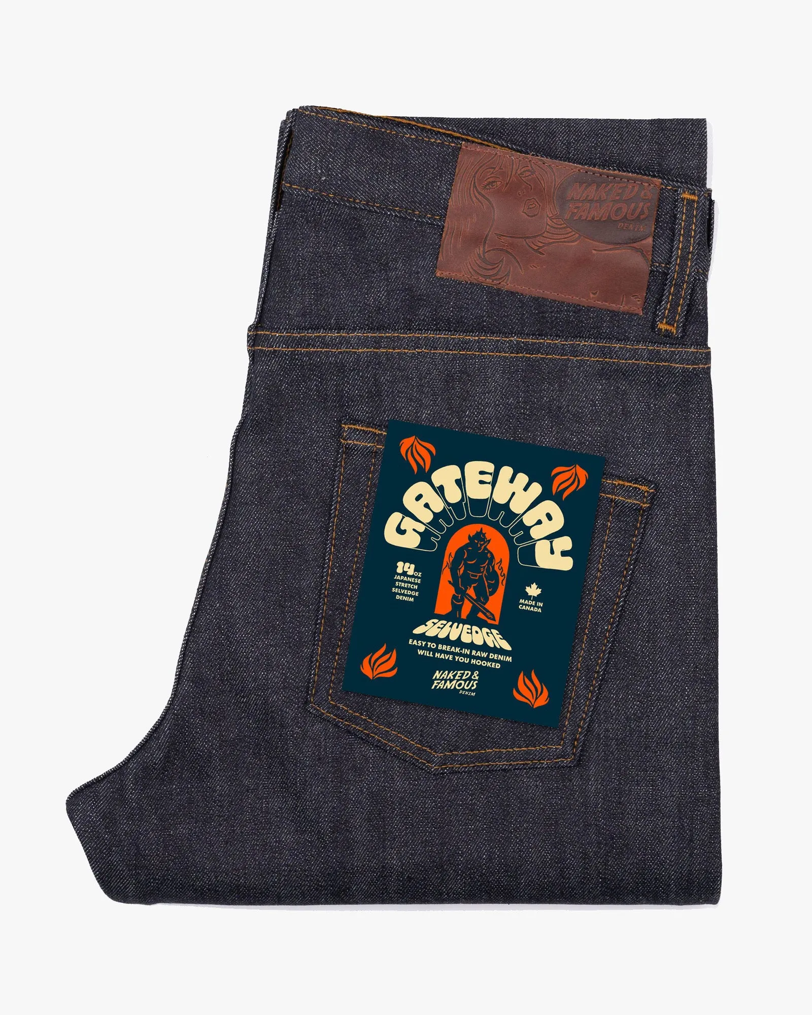 Naked & Famous Denim Easy Guy Relaxed Tapered Mens Jeans - Gateway Selvedge Practical Fit