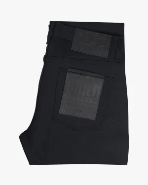 Naked & Famous Denim Weird Guy Regular Tapered Mens Jeans - Solid Black Selvedge | Naked & Famous Denim Jeans | JEANSTORE