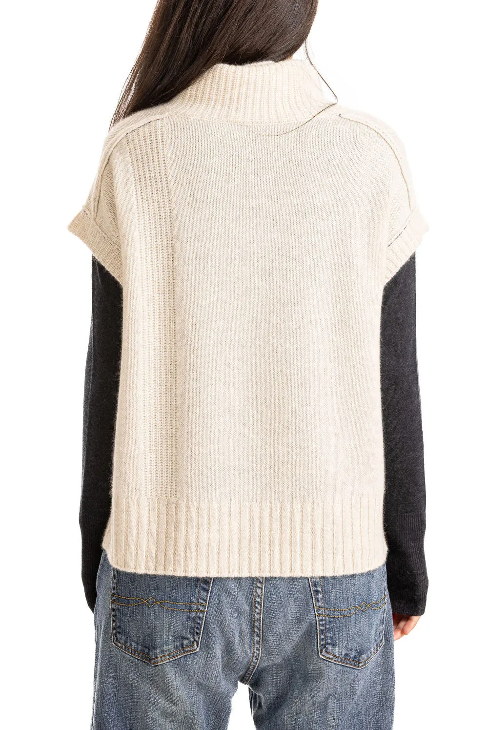 Natural Mock Pullover Fashionable Texture