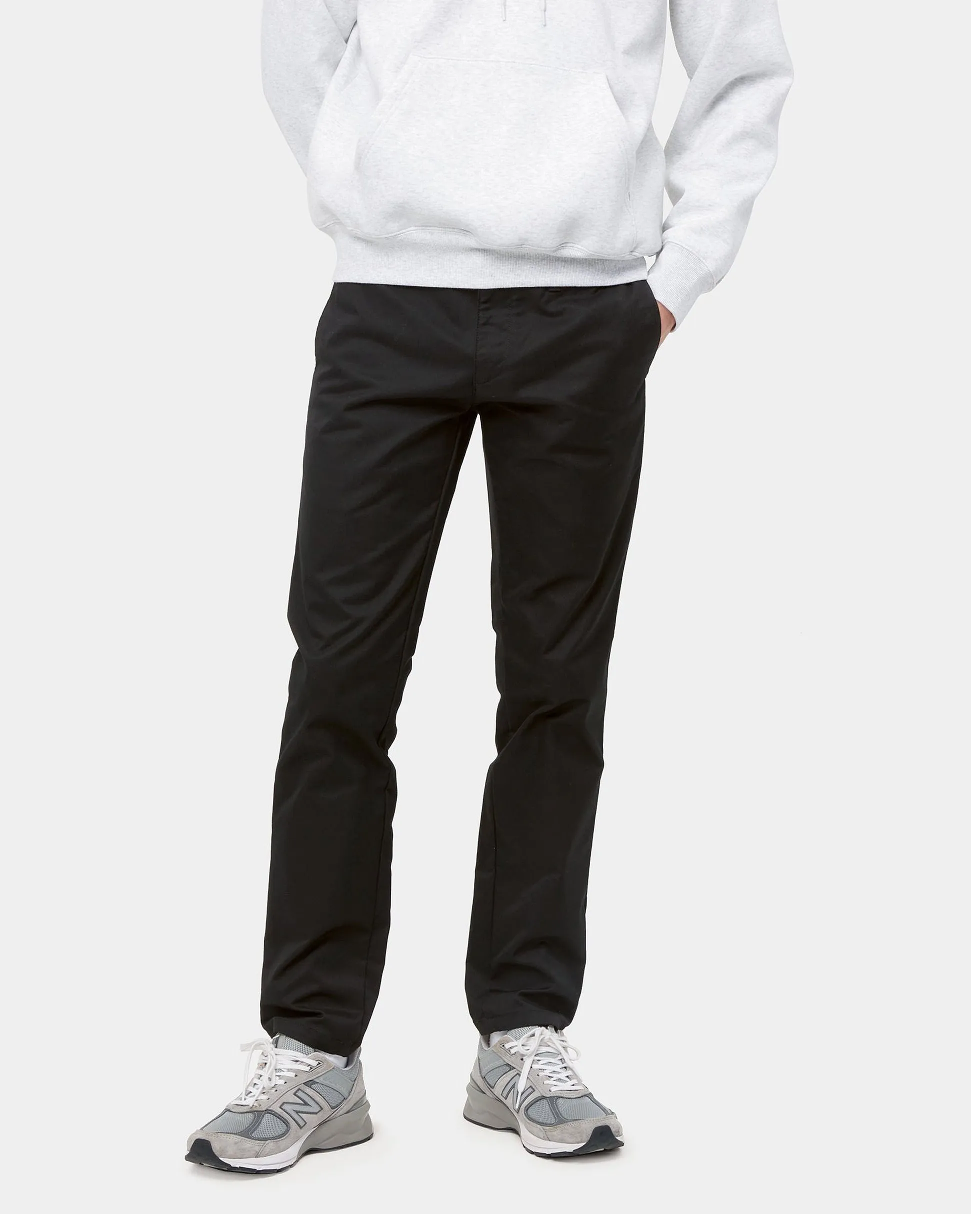 Carhartt WIP Sid Pant Slim Tapered Mens Chinos - Black Rinsed | Carhartt WIP Chinos & Non-Denim Pants | JEANSTORE