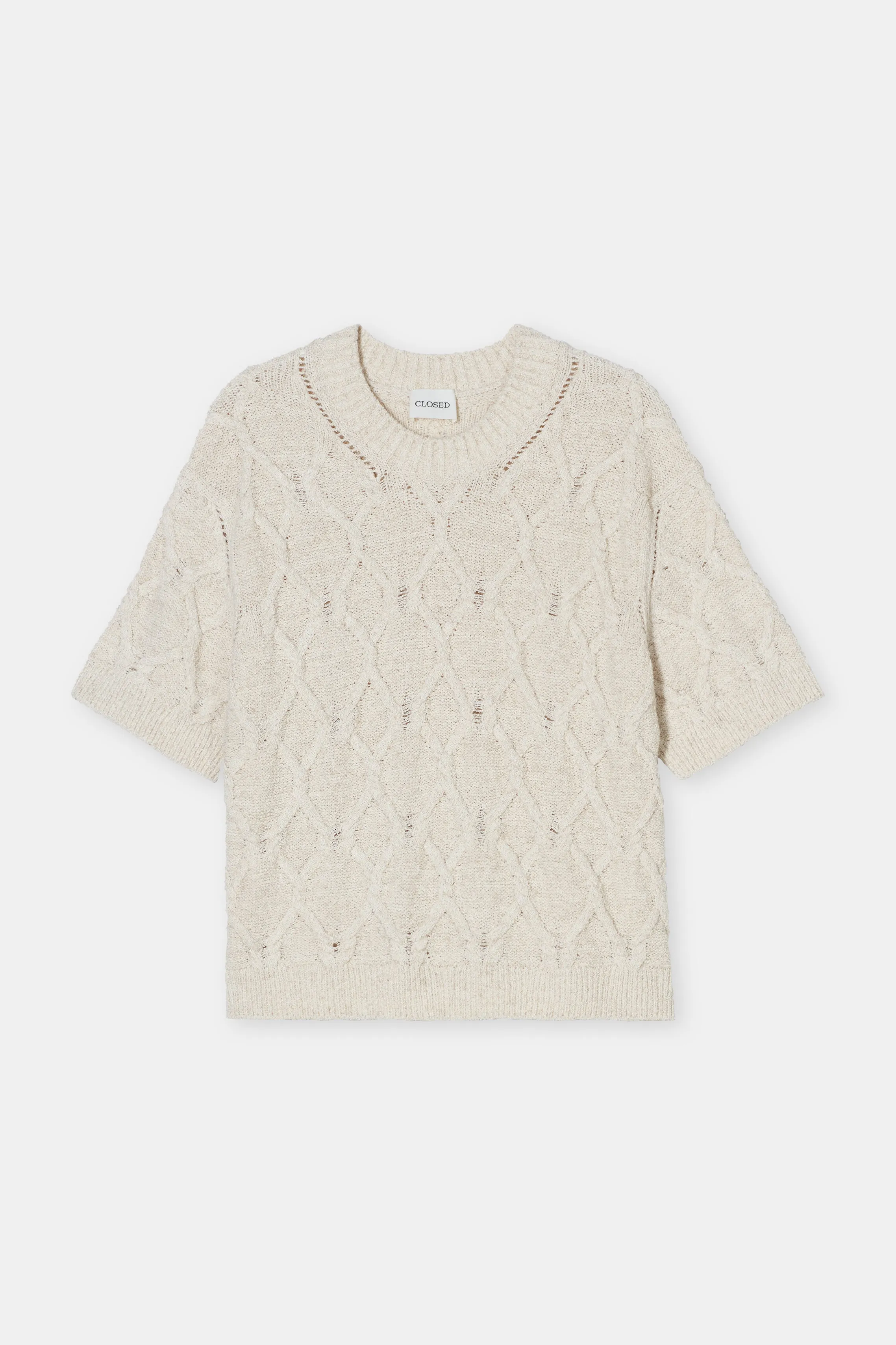Neat Cut SS Beige Knit