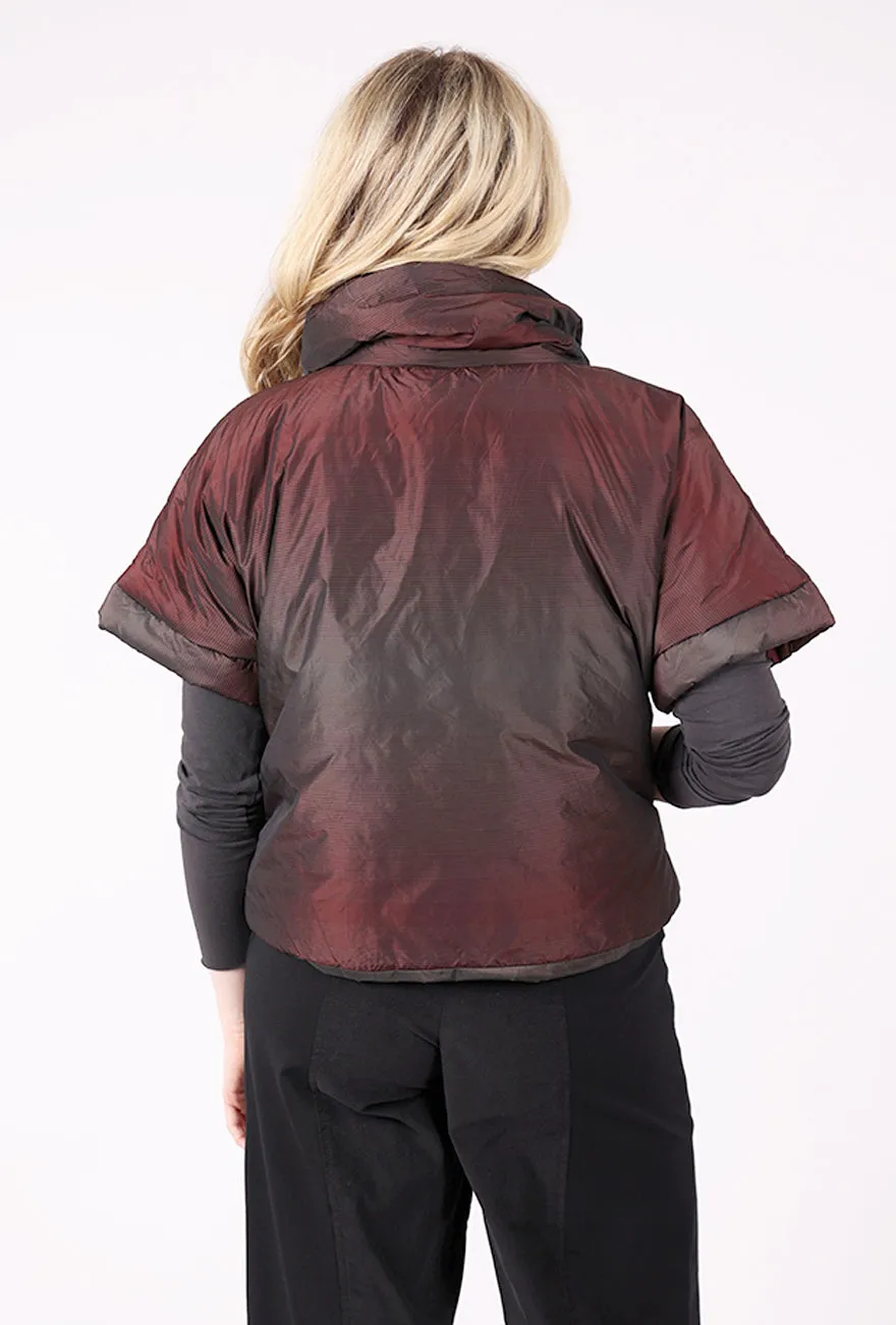 Neo survival worthy pieces Stela S/S Funnel Puffer Jacket, Mulberry