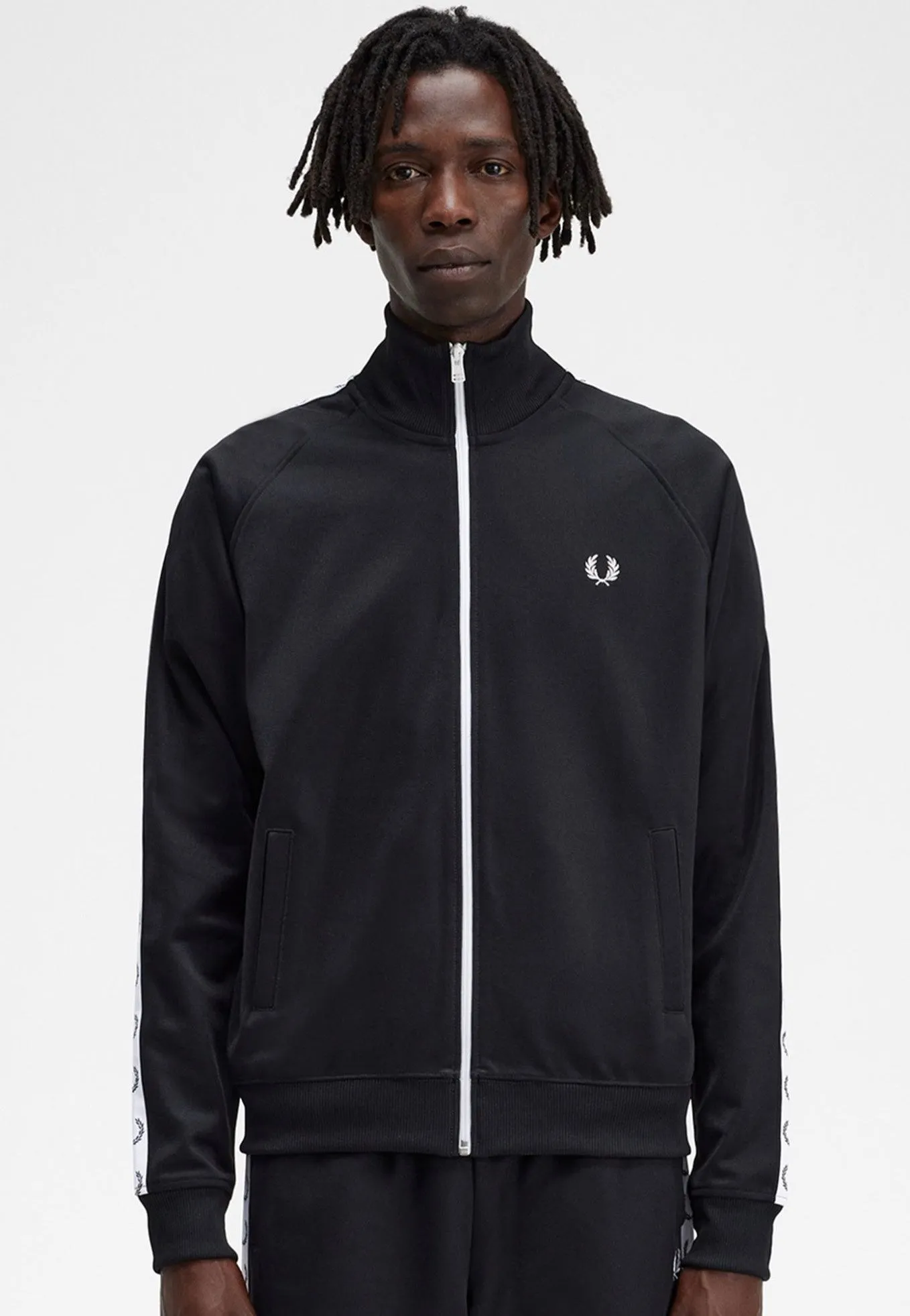 Neo tennis ready gear Fred Perry - Taped Black - Track Jacket