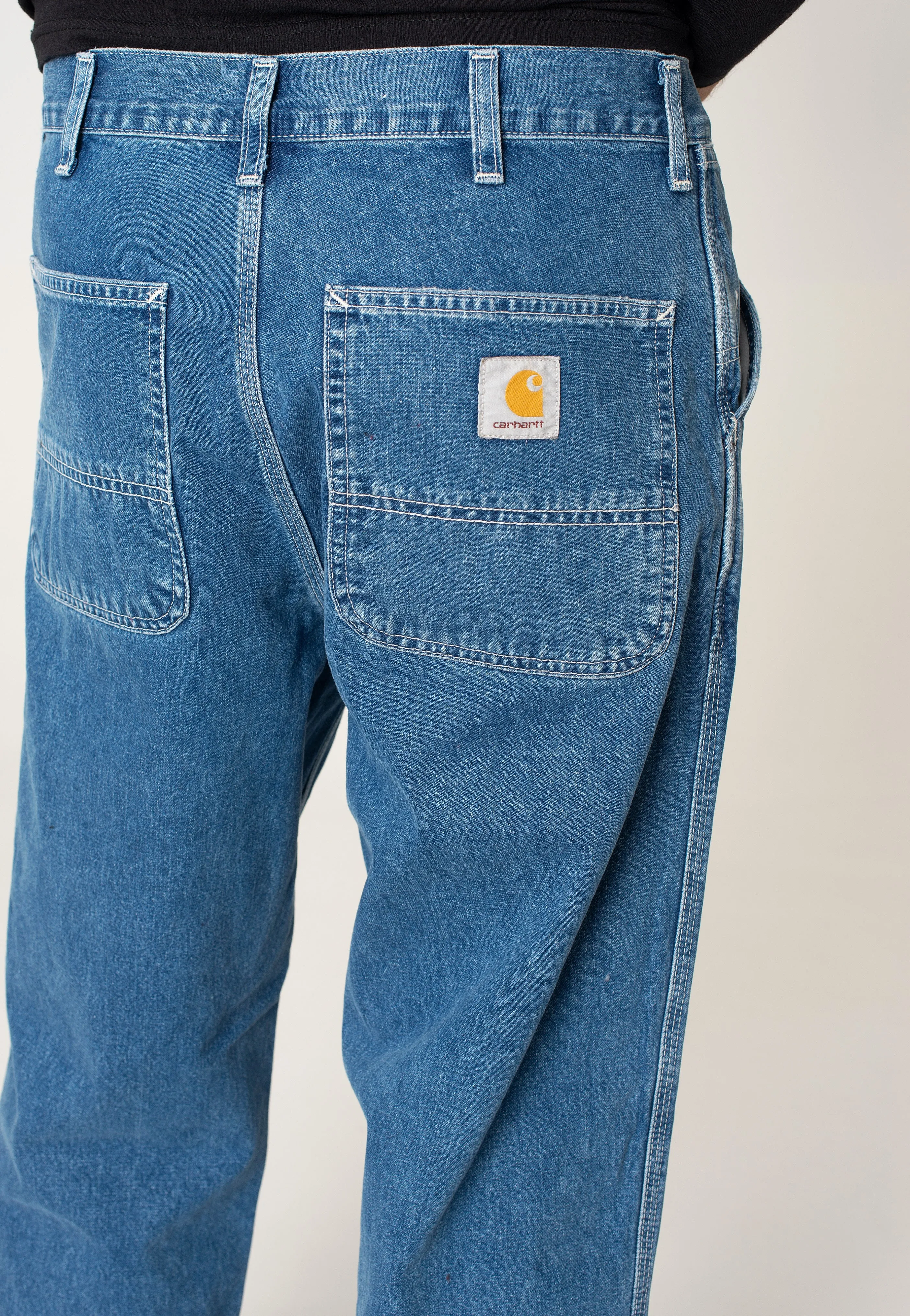 Neutral Fit Carhartt WIP - Simple Stone Washed Blue - Jeans
