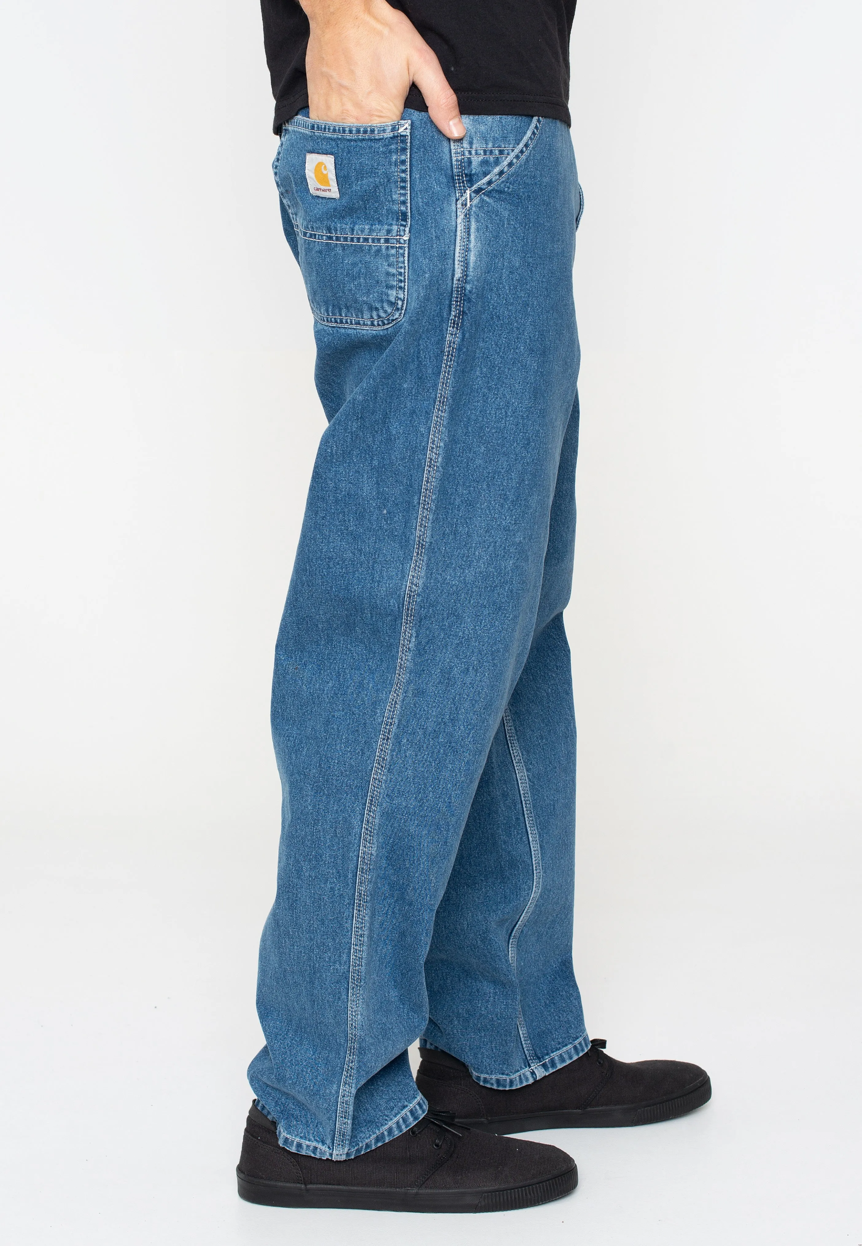 Neutral Fit Carhartt WIP - Simple Stone Washed Blue - Jeans