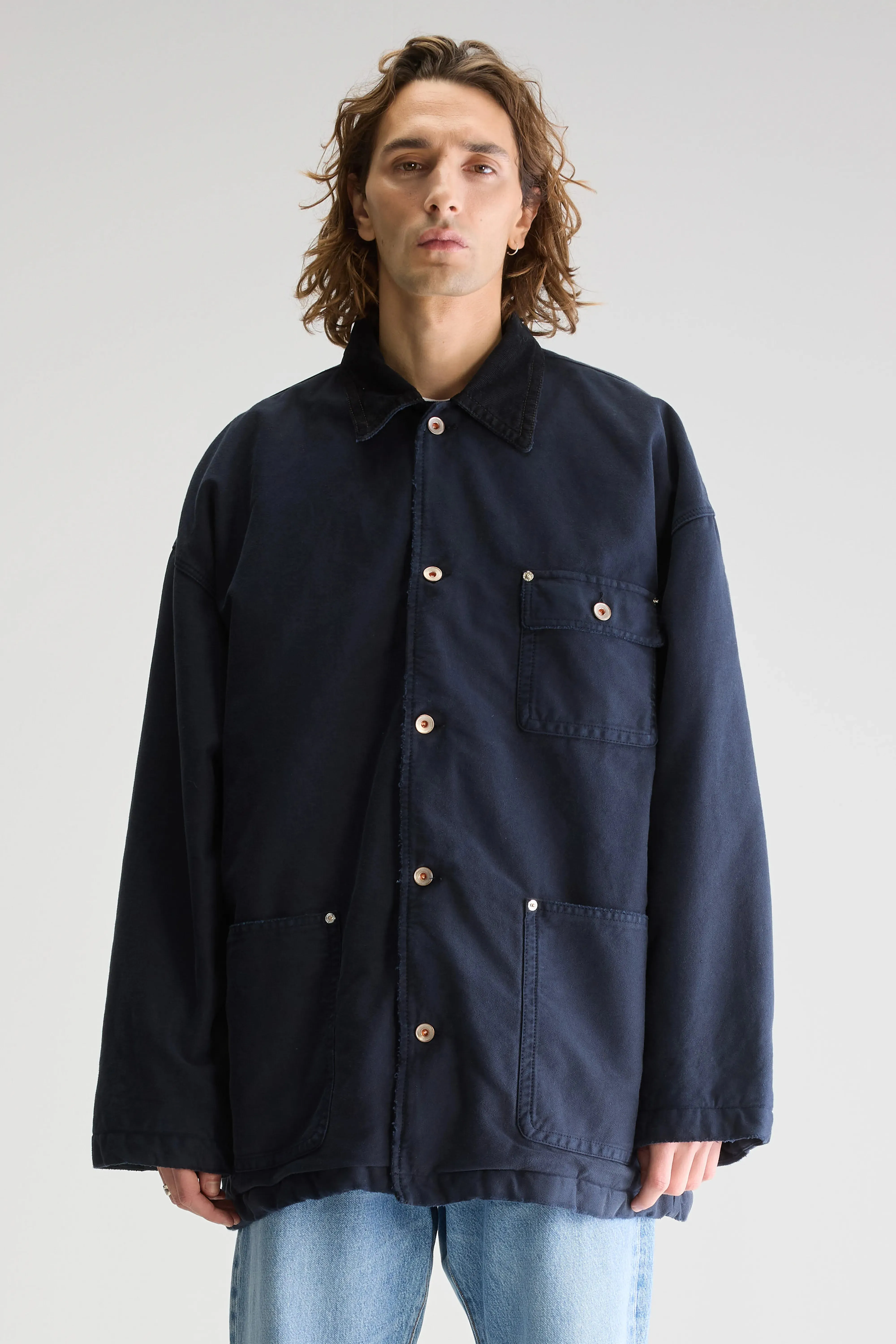 Neutral Tone Piece Plank jacket (251 / M / NAVY)