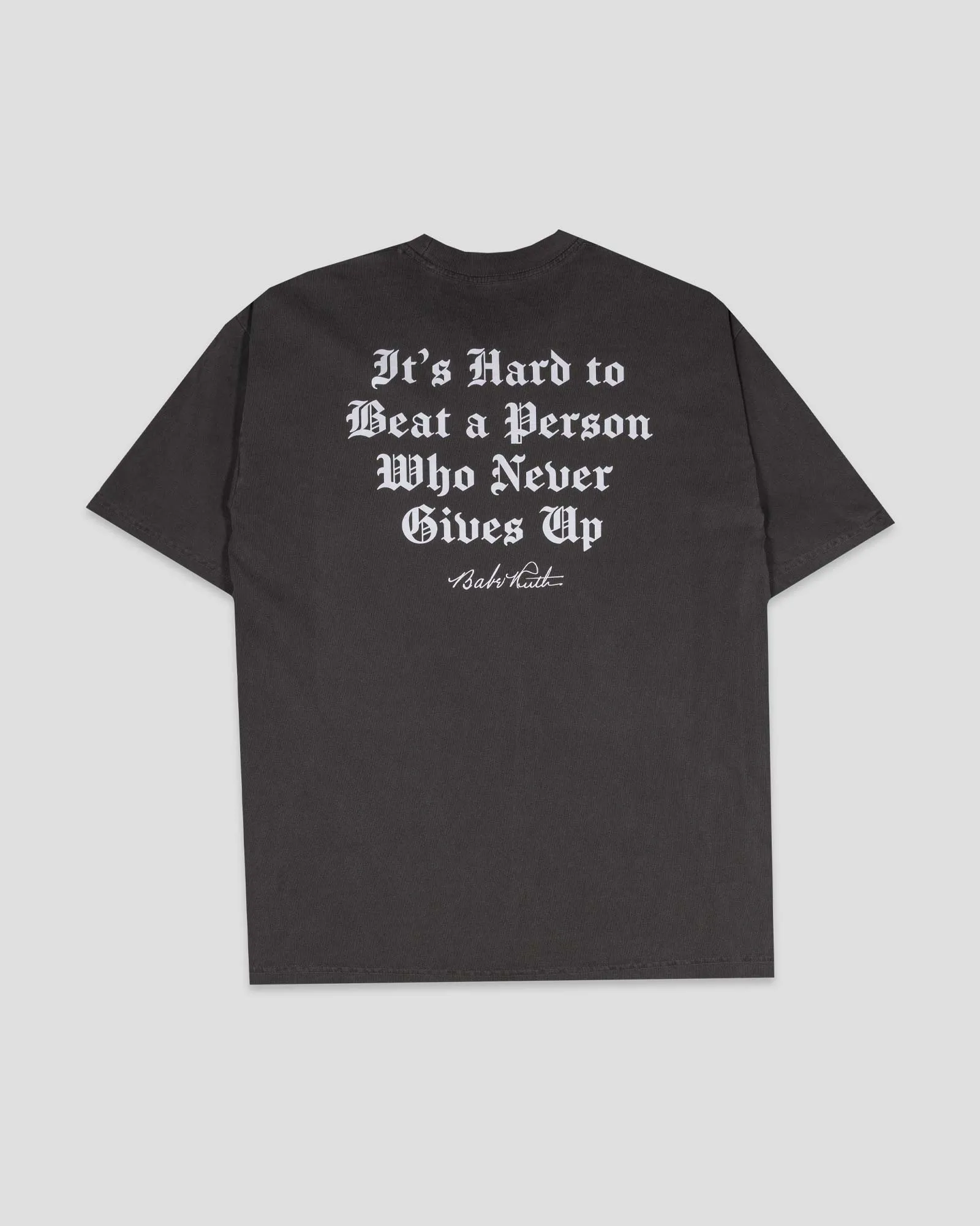 Never Give Up Relaxed Fit T-Shirt Hip - hop style