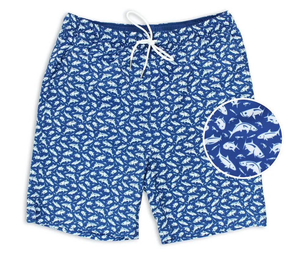 Soft Material homecoming Grand Slam: Swim Trunks - Mid-Blue
