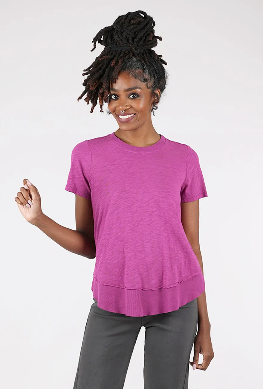 New arrivals and exciting Rib Detail Swing Tee, Violet