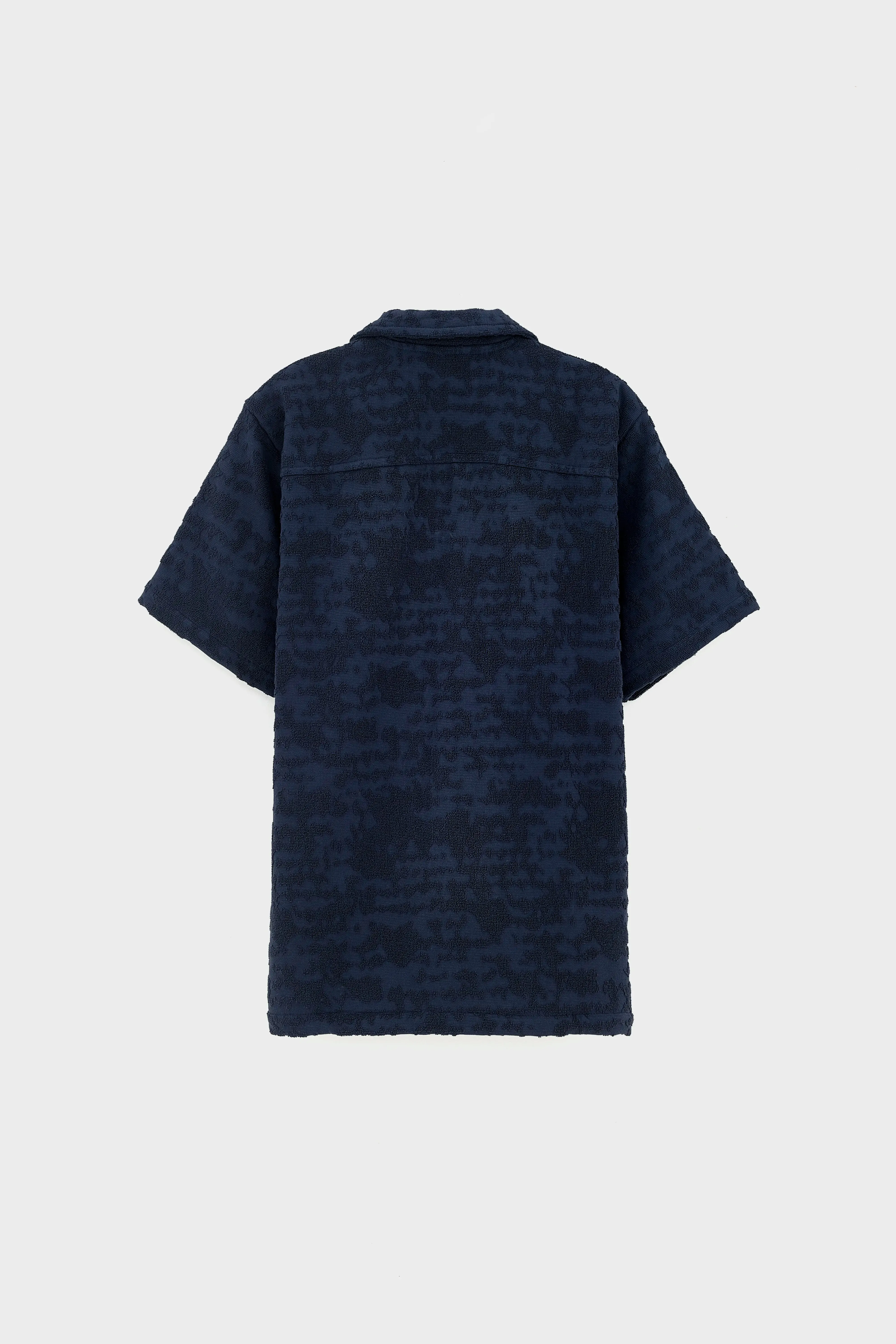 Night Lagoon Cuba Terry Shirt  (251 / M / BLACK) Peplum Detail