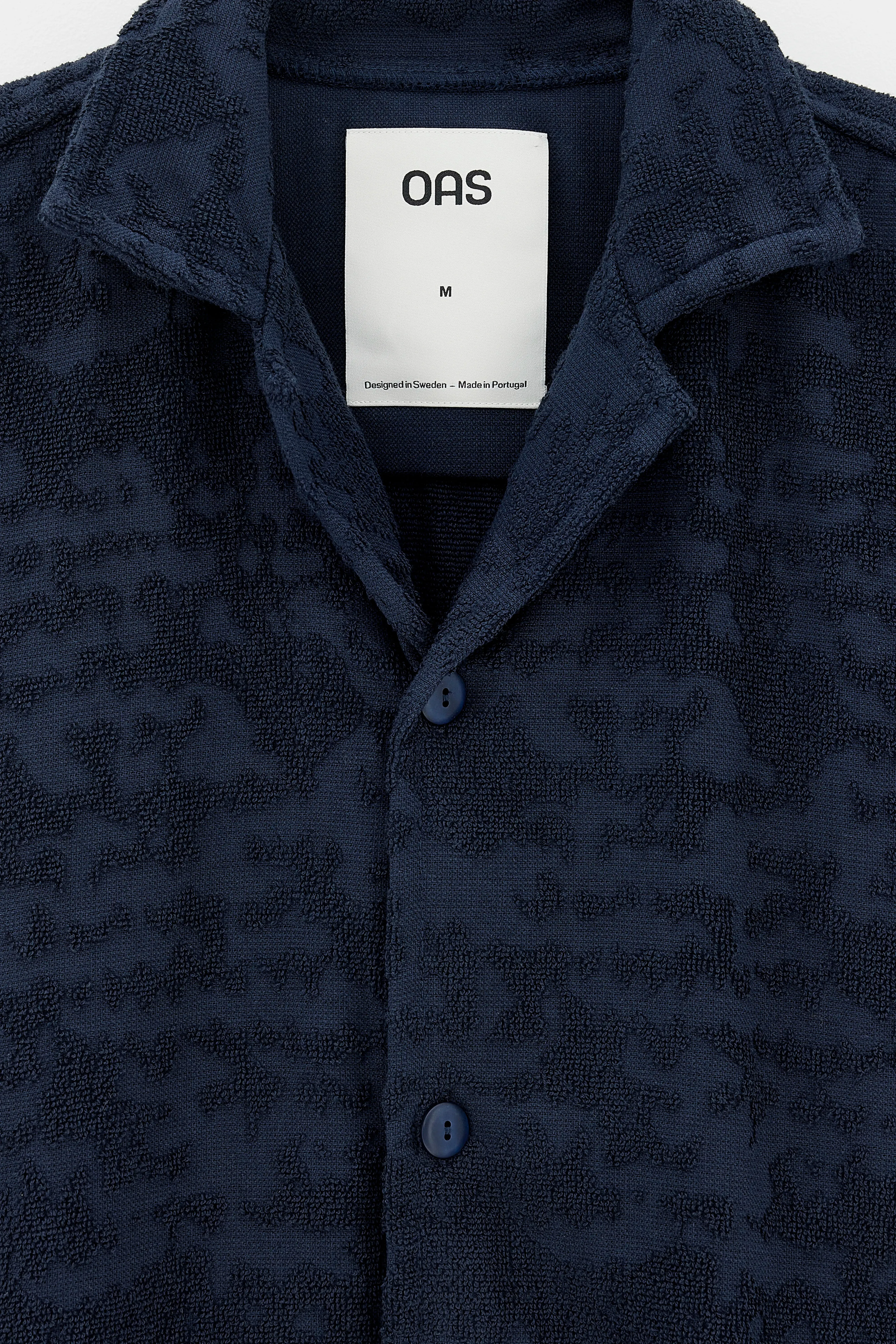 Night Lagoon Cuba Terry Shirt  (251 / M / BLACK) Peplum Detail