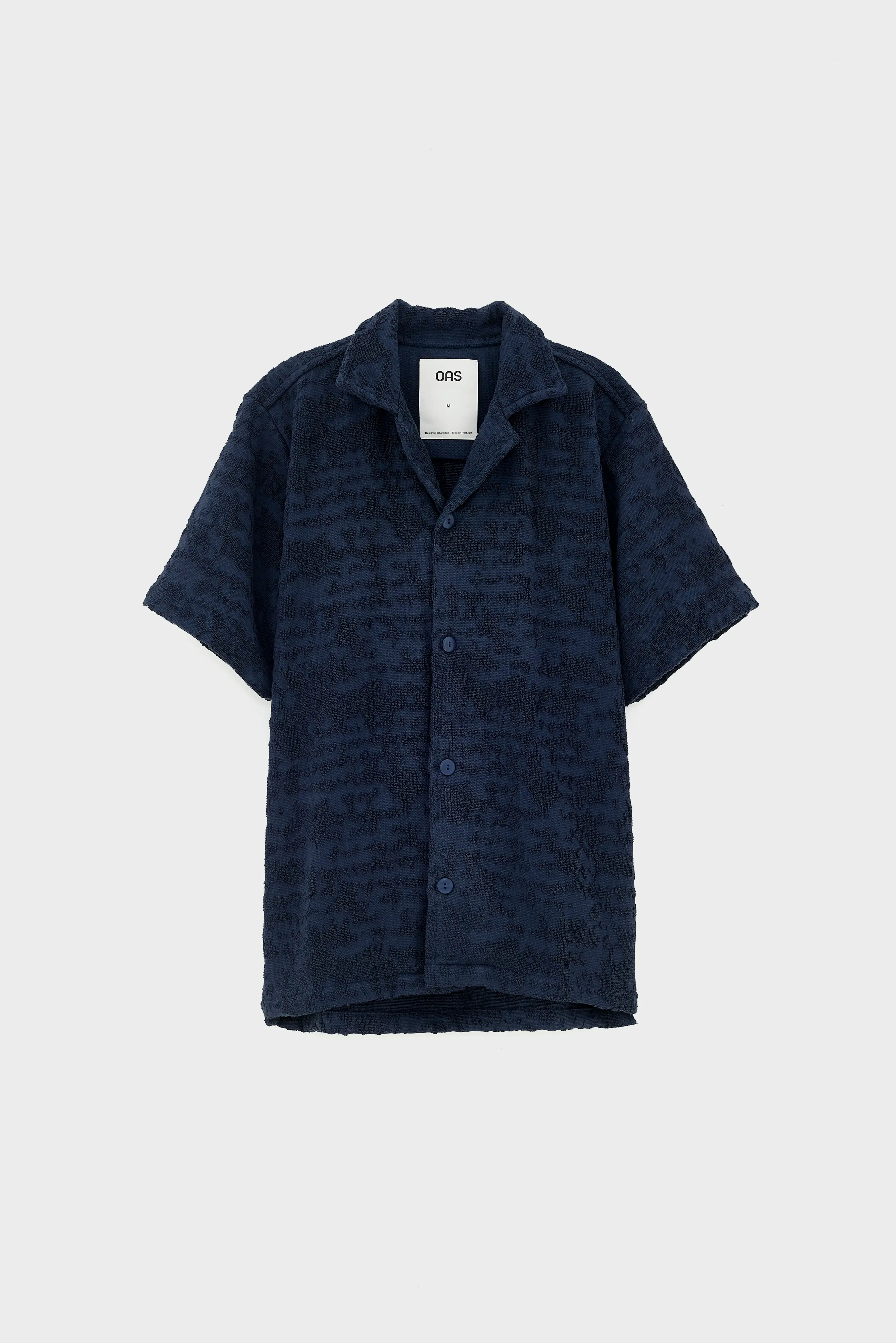 Night Lagoon Cuba Terry Shirt  (251 / M / BLACK) Peplum Detail