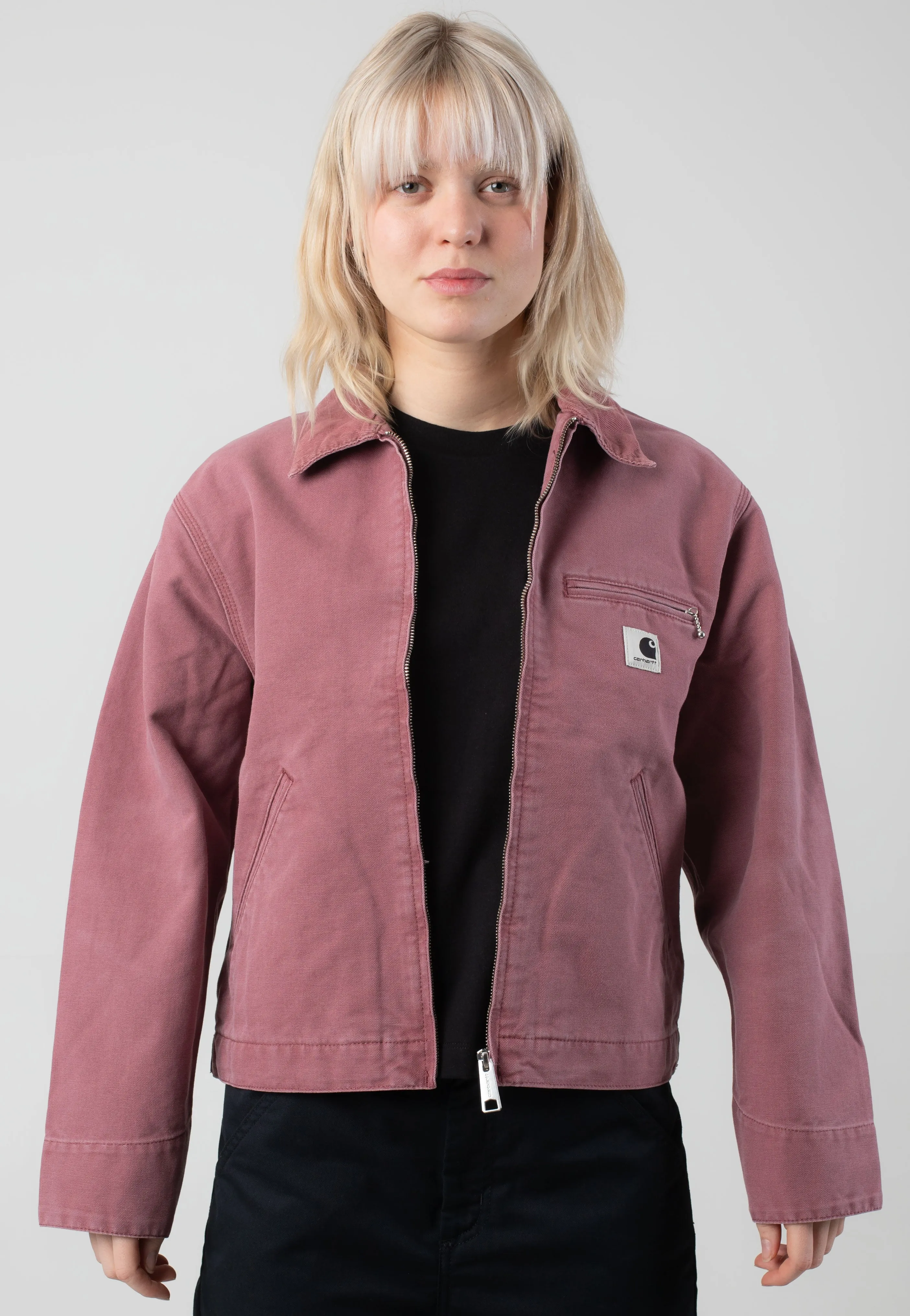 Carhartt WIP - W' Og Detroit Stone Canvas Dusky Pink/Dusky Pink - Jacket Exhibit