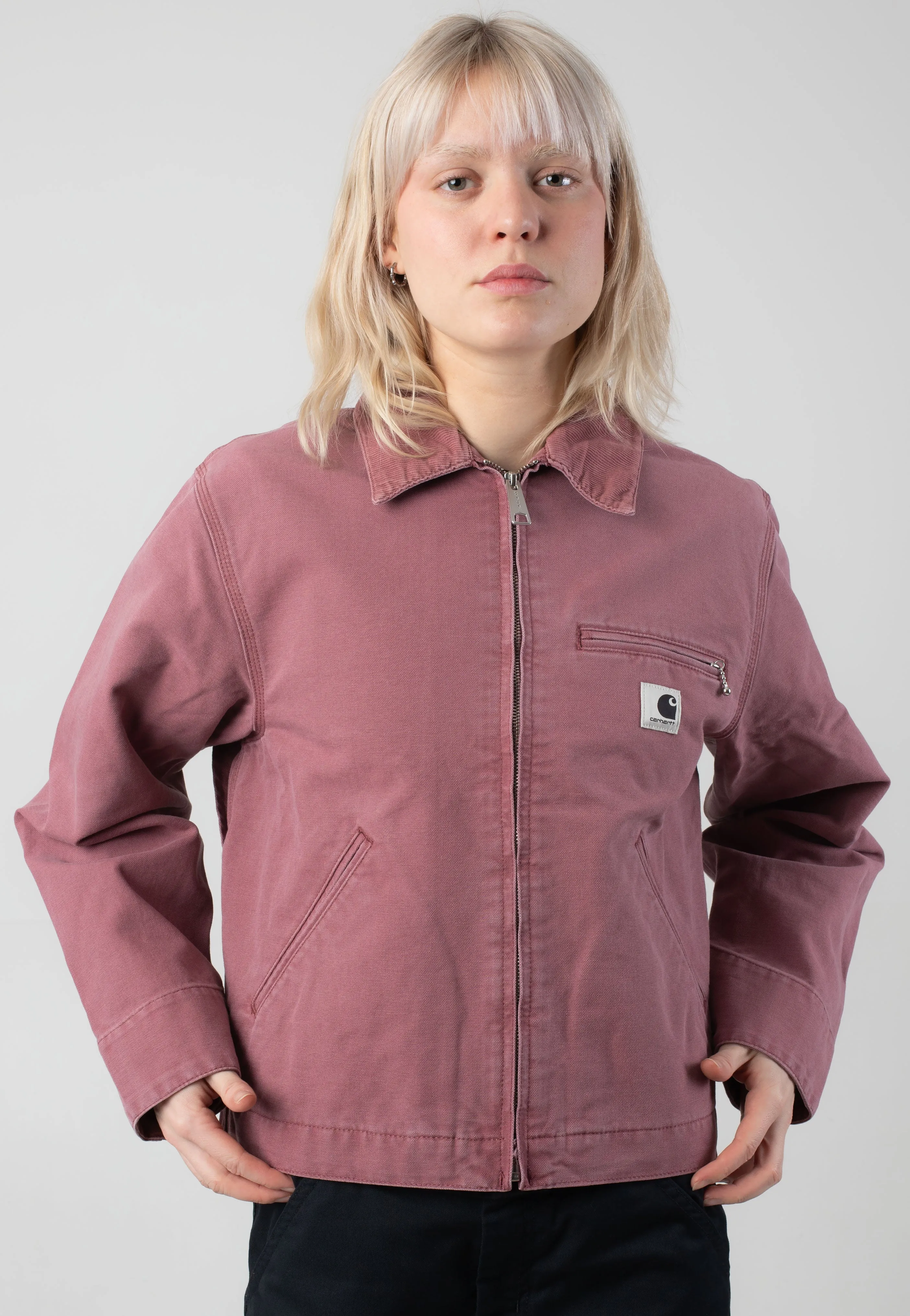 night - visible Carhartt WIP - W' Og Detroit Stone Canvas Dusky Pink/Dusky Pink - Jacket