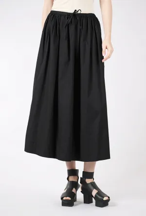 Breezy Look Noelle Poplin Maxi Skirt, Noir