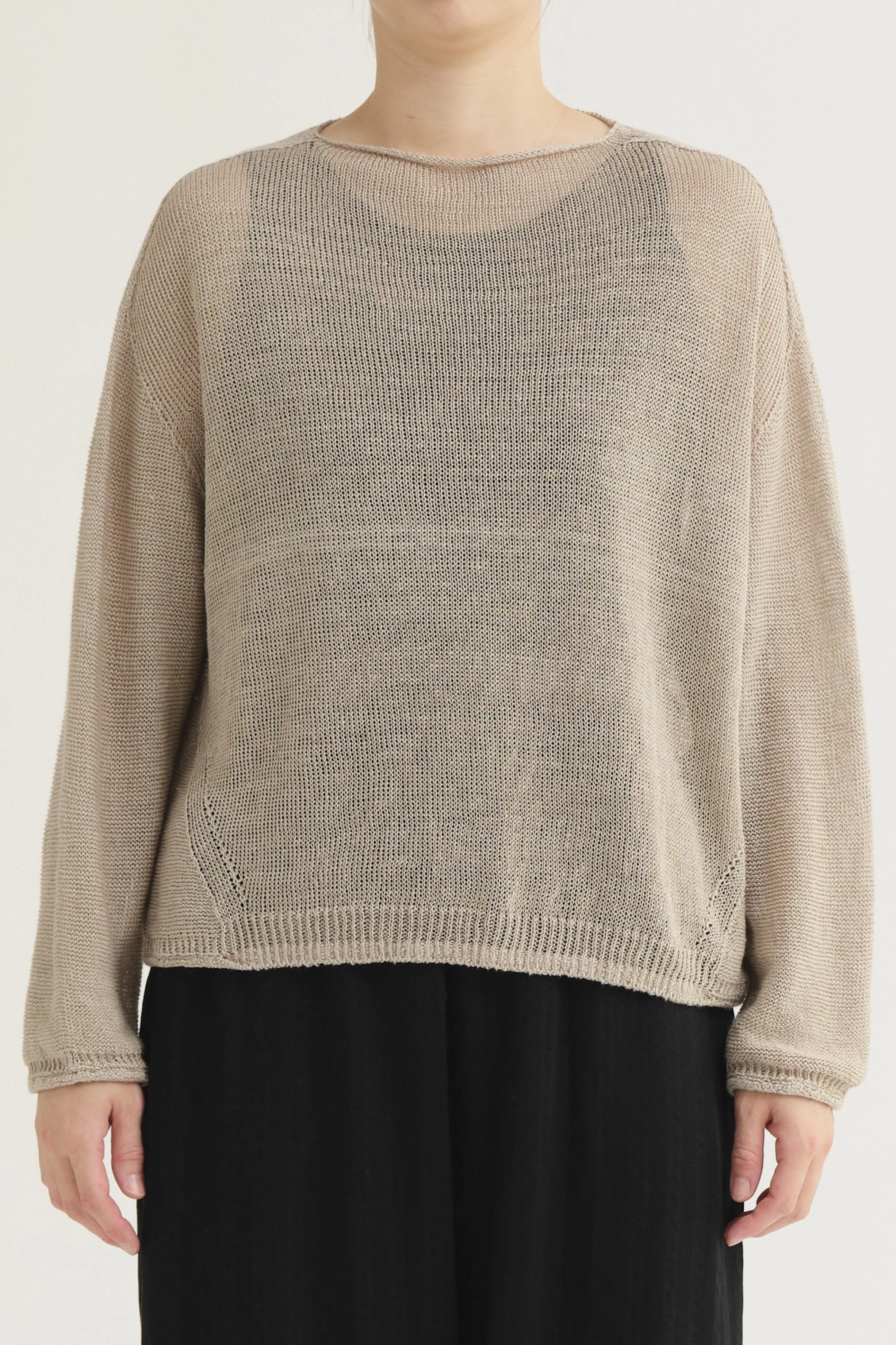 Normandy Natural Linen Pullover Chill Wear