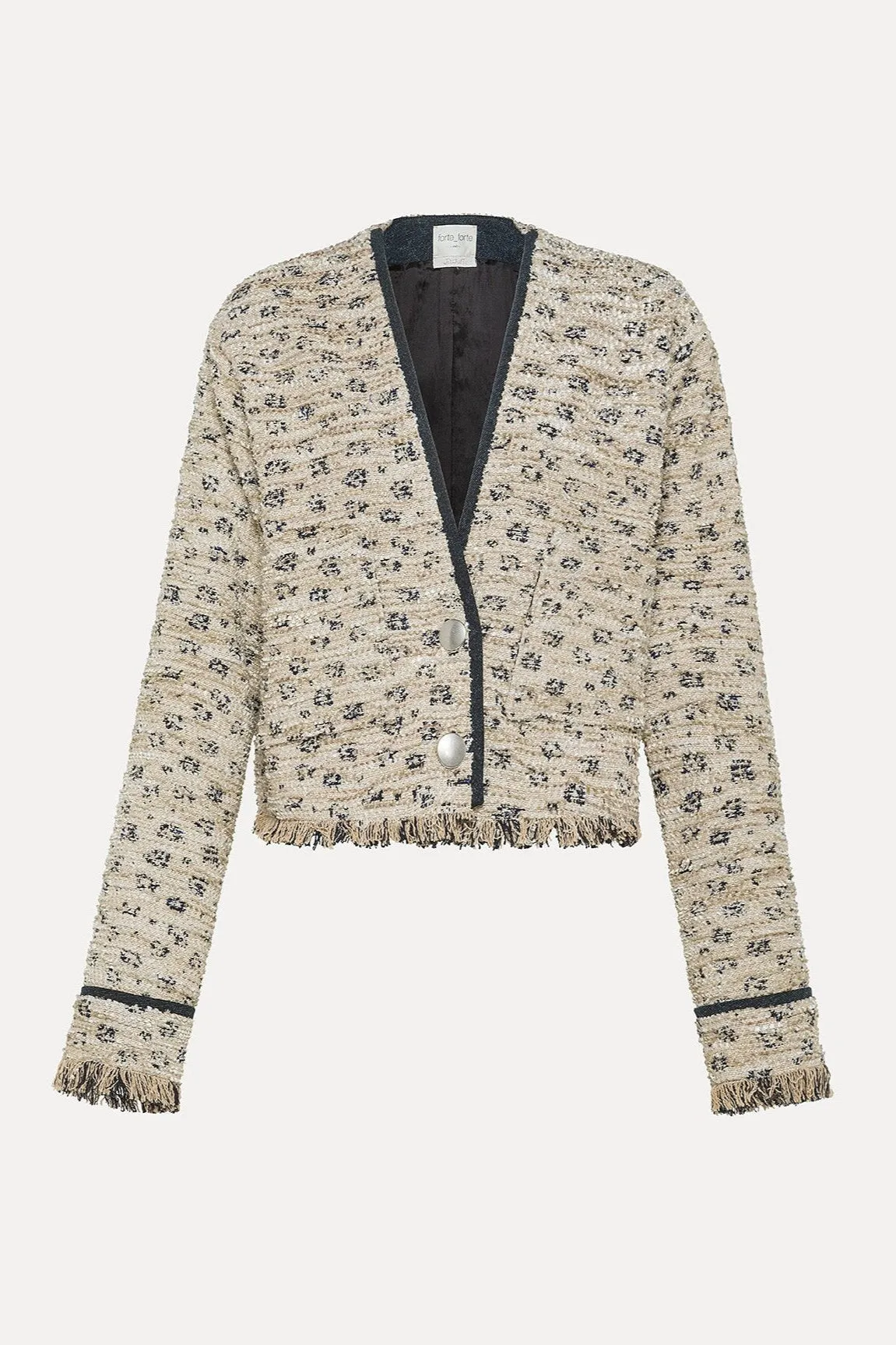 north scene Tweed Jacquard Dune Jacket