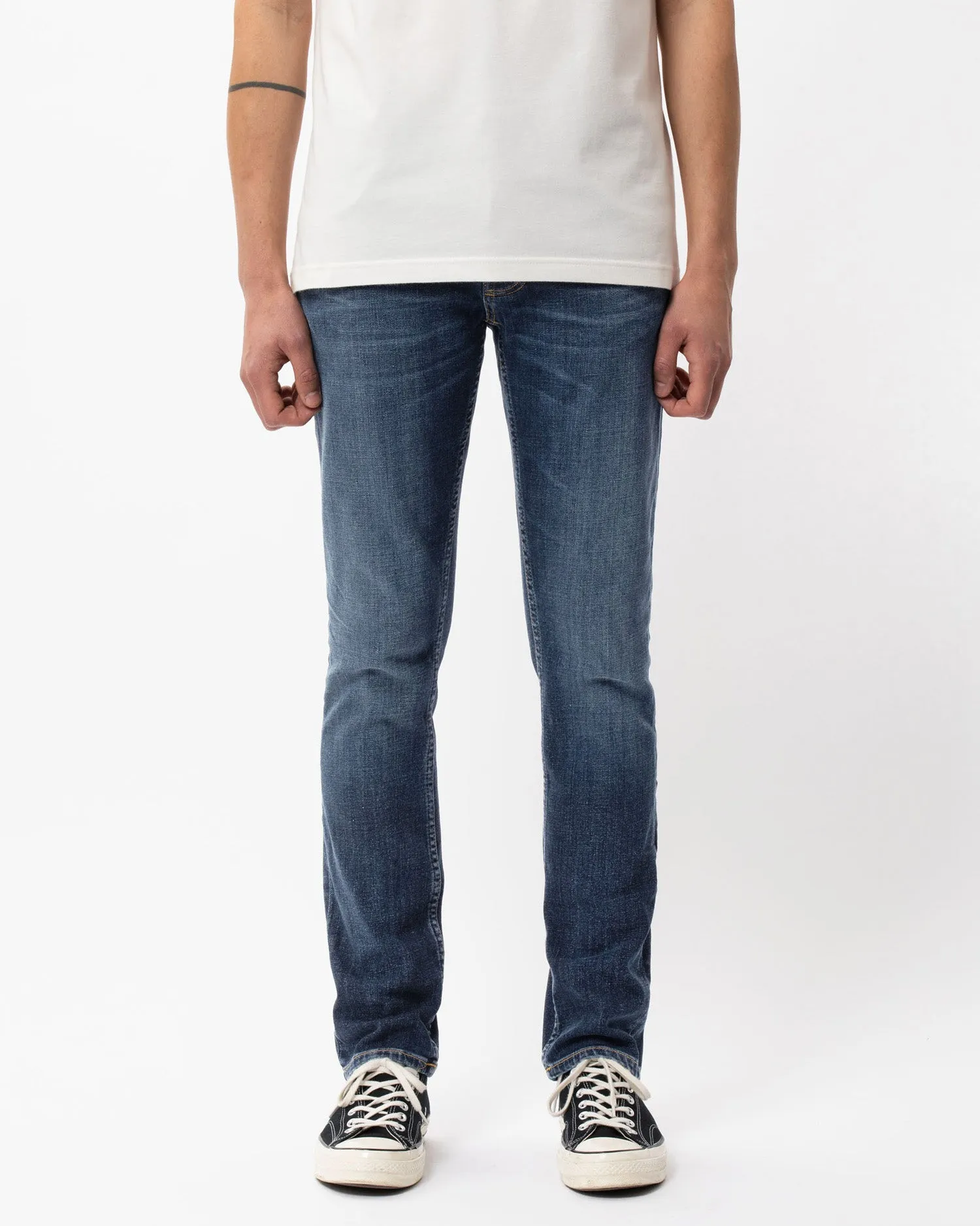 Nudie Grim Tim Slim Straight Mens Jeans - Indigo Myth | Nudie Jeans Jeans | JEANSTORE