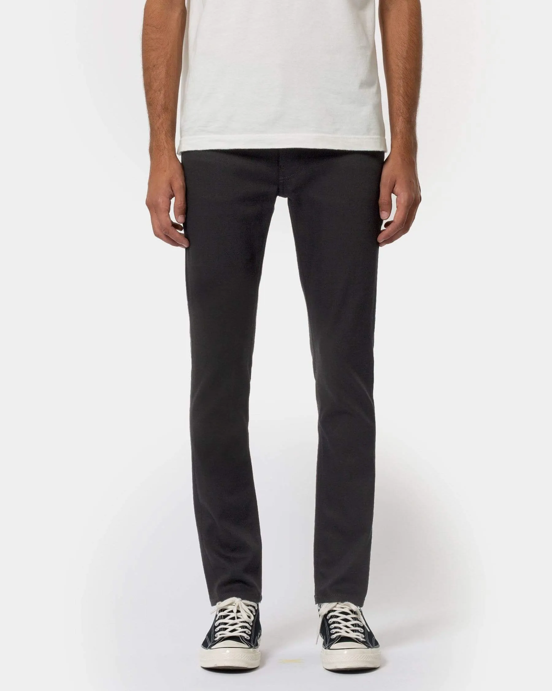 Nudie Lean Dean Slim Tapered Mens Jeans - Dry Ever Black | Nudie Jeans Jeans | JEANSTORE