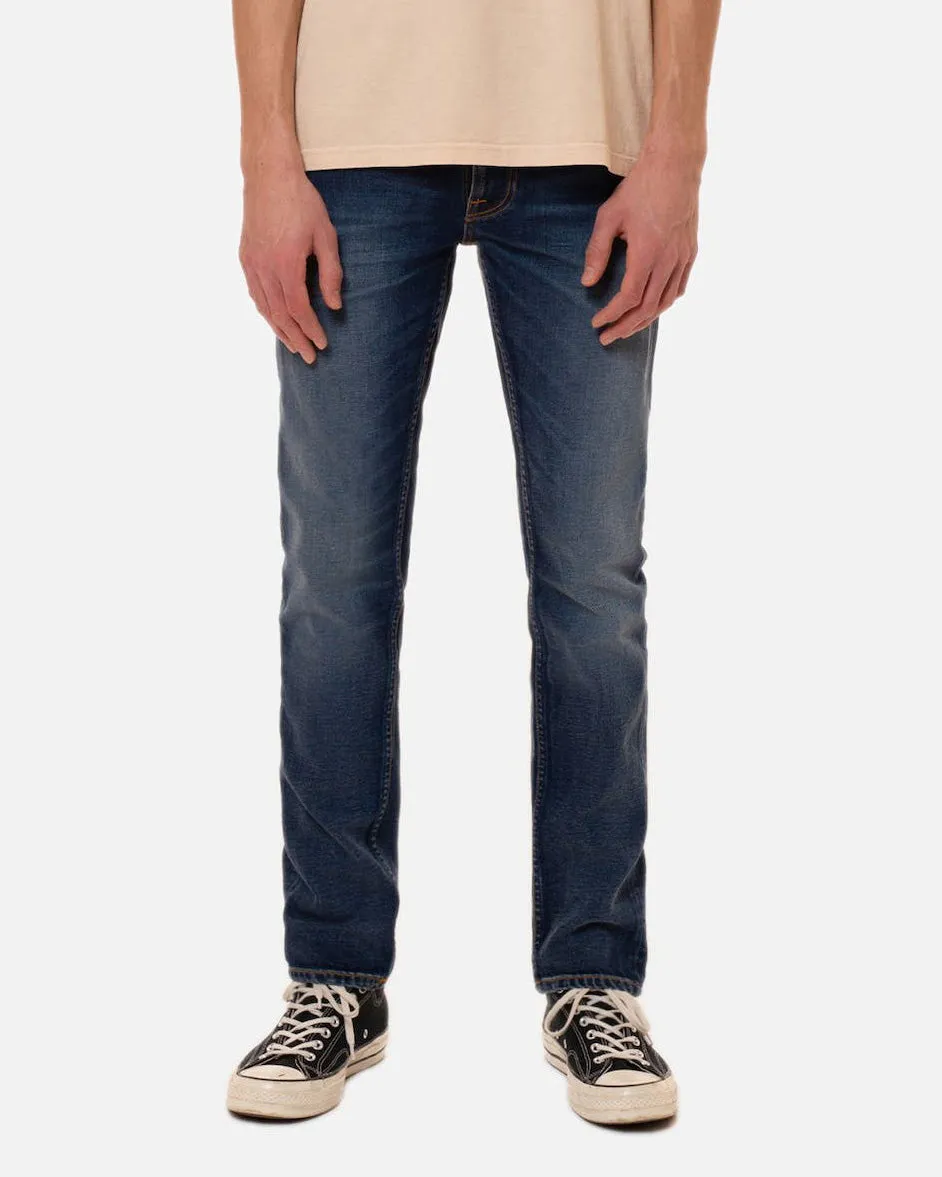 Nudie Lean Dean Slim Tapered Mens Jeans - Troubled Sea | Nudie Jeans Jeans | JEANSTORE