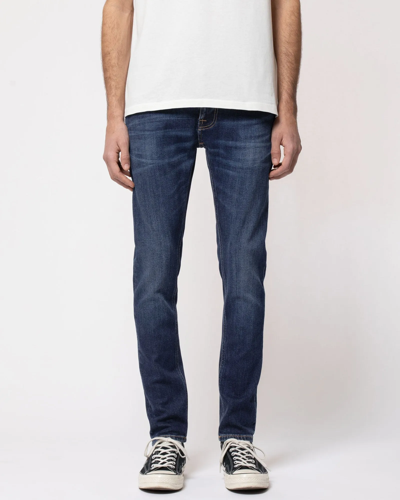 Nudie Tight Terry Skinny Fit Mens Jeans - Dark Steel | Nudie Jeans Jeans | JEANSTORE