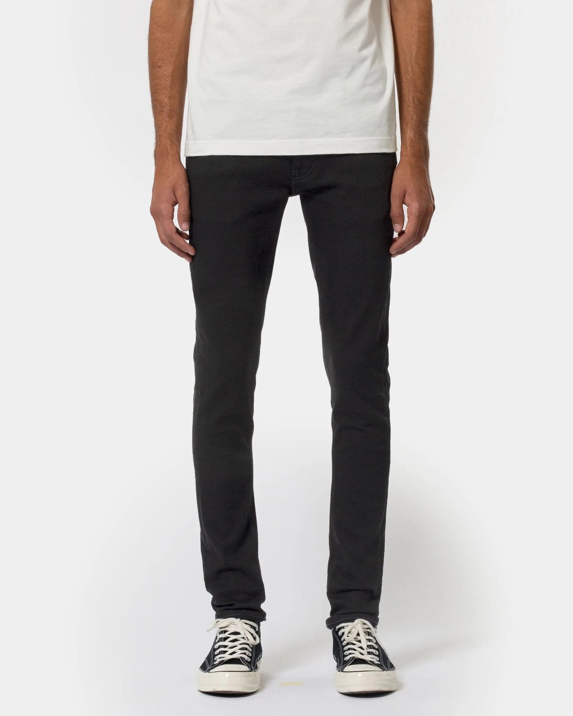 Nudie Tight Terry Skinny Fit Mens Jeans - Everblack | Nudie Jeans Jeans | JEANSTORE