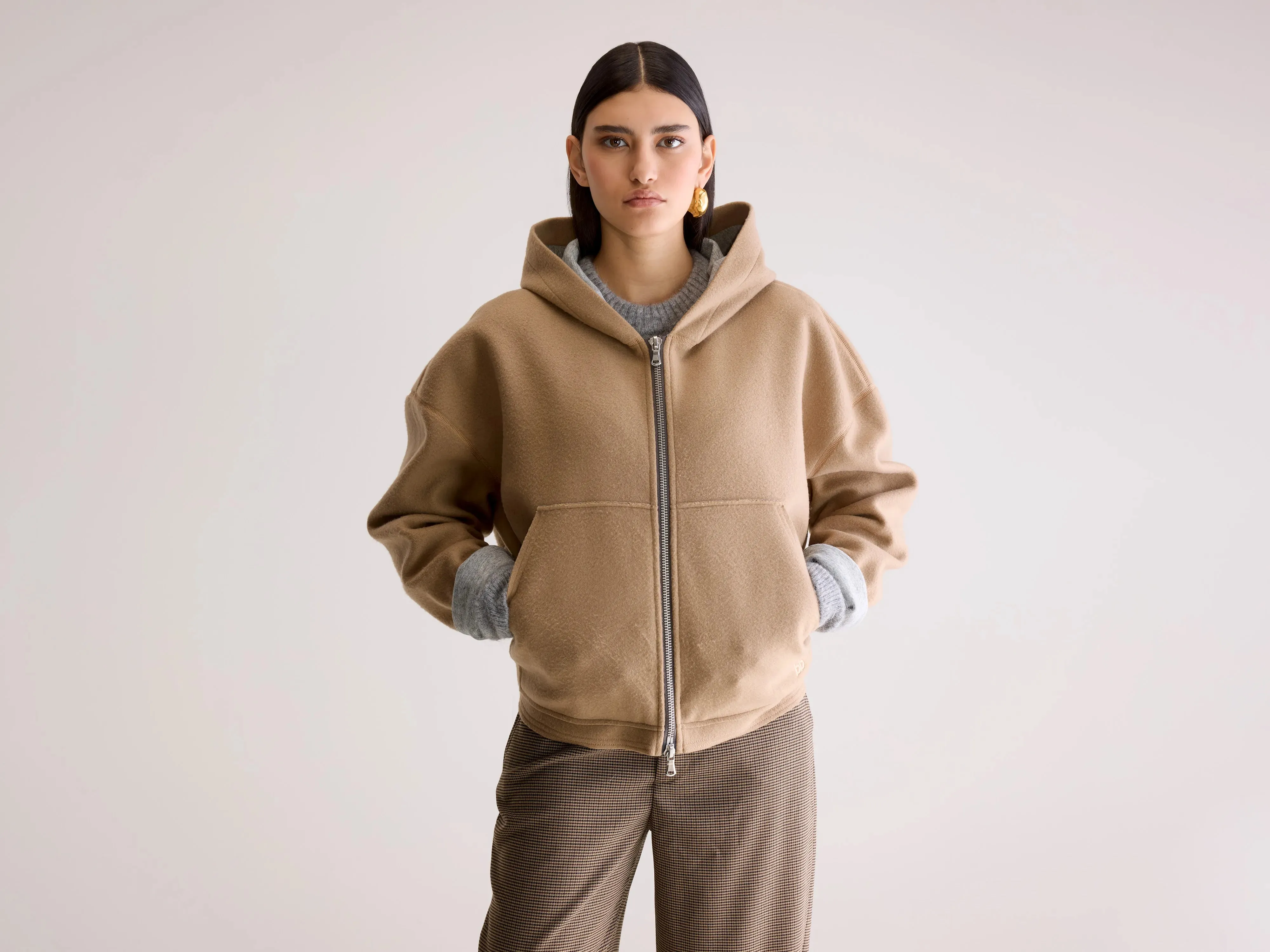 Fannel hooded sweatshirt (252 / W / SOIL) Urban Essential formal party