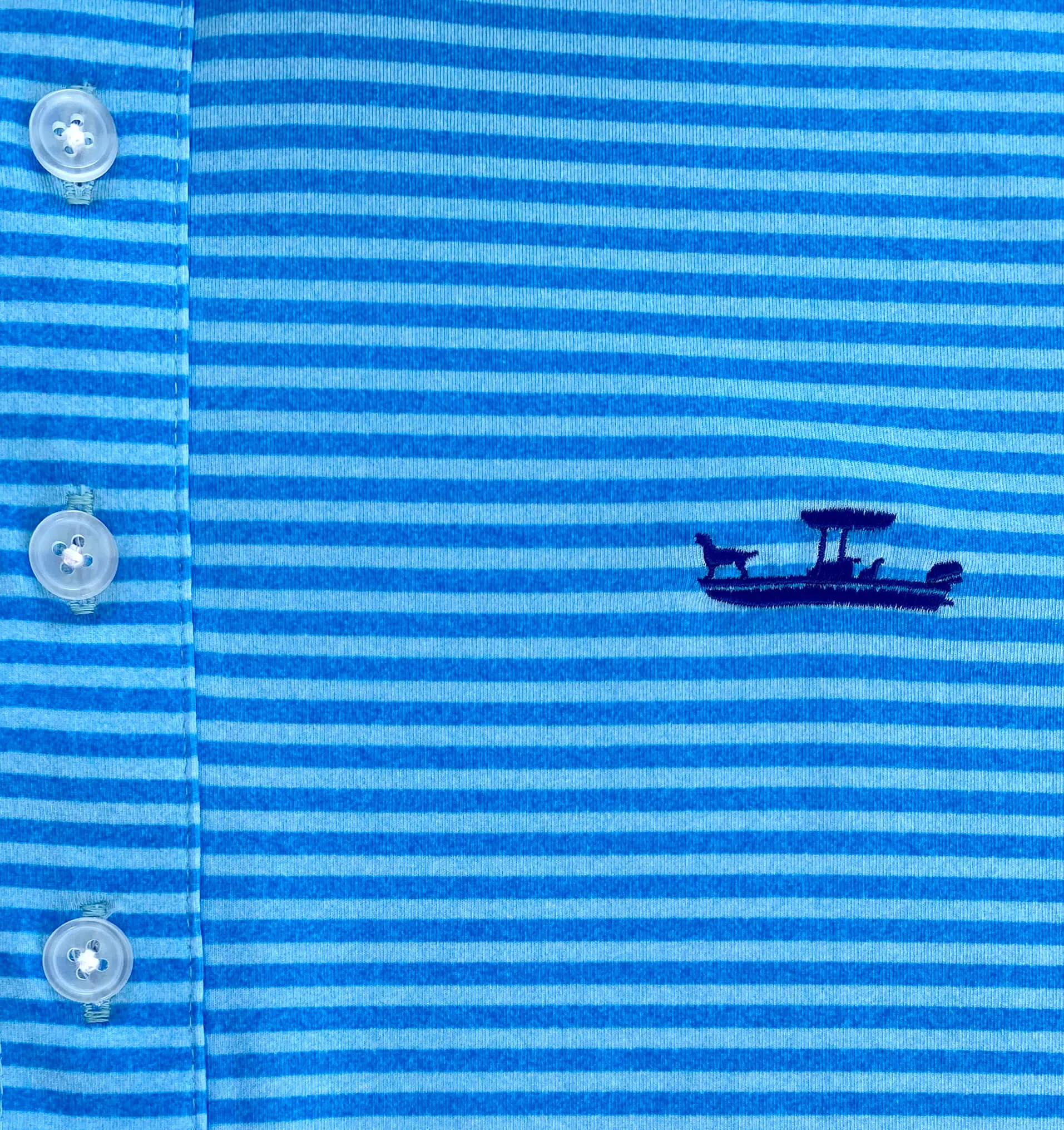 Office-Smart Skiff Dogs: Slack Tide Polo - Blues