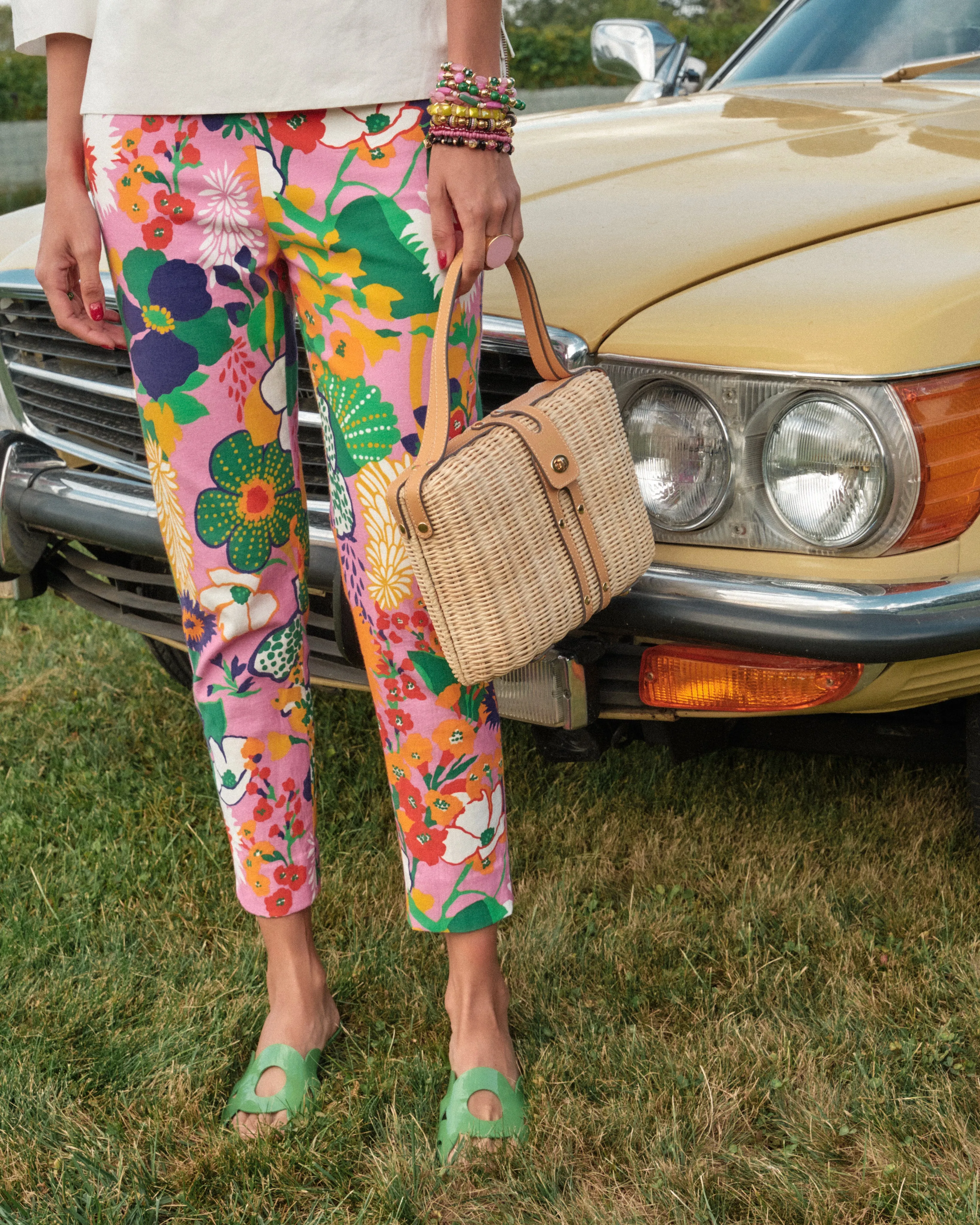 Office Wear Lucy Cigarette Pant - Botanical Bash