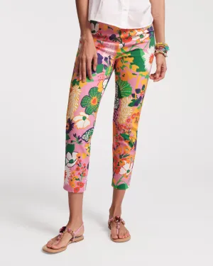 Fresh Fit Street Comfort Lucy Cigarette Pant - Botanical Bash