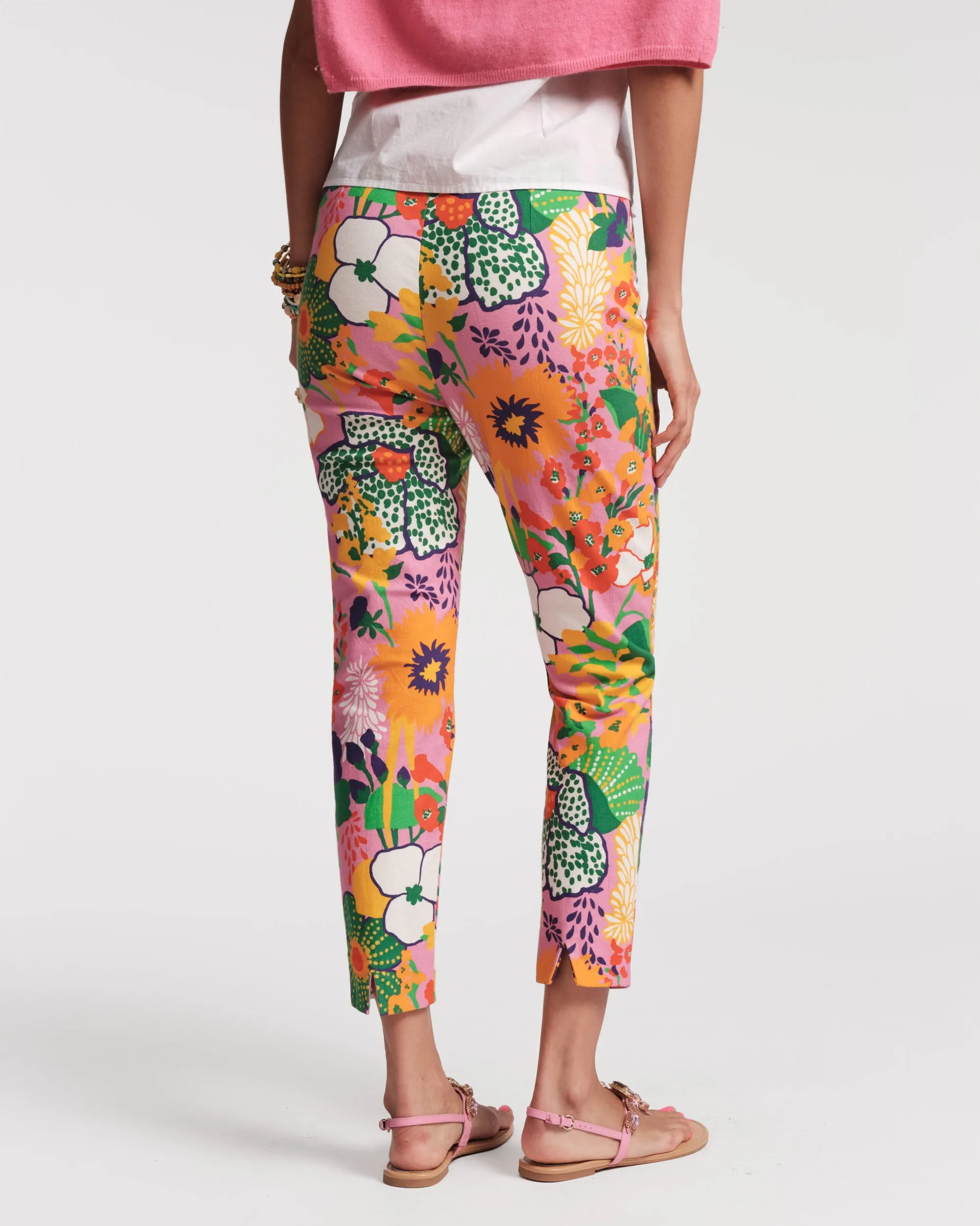 Office Wear Lucy Cigarette Pant - Botanical Bash