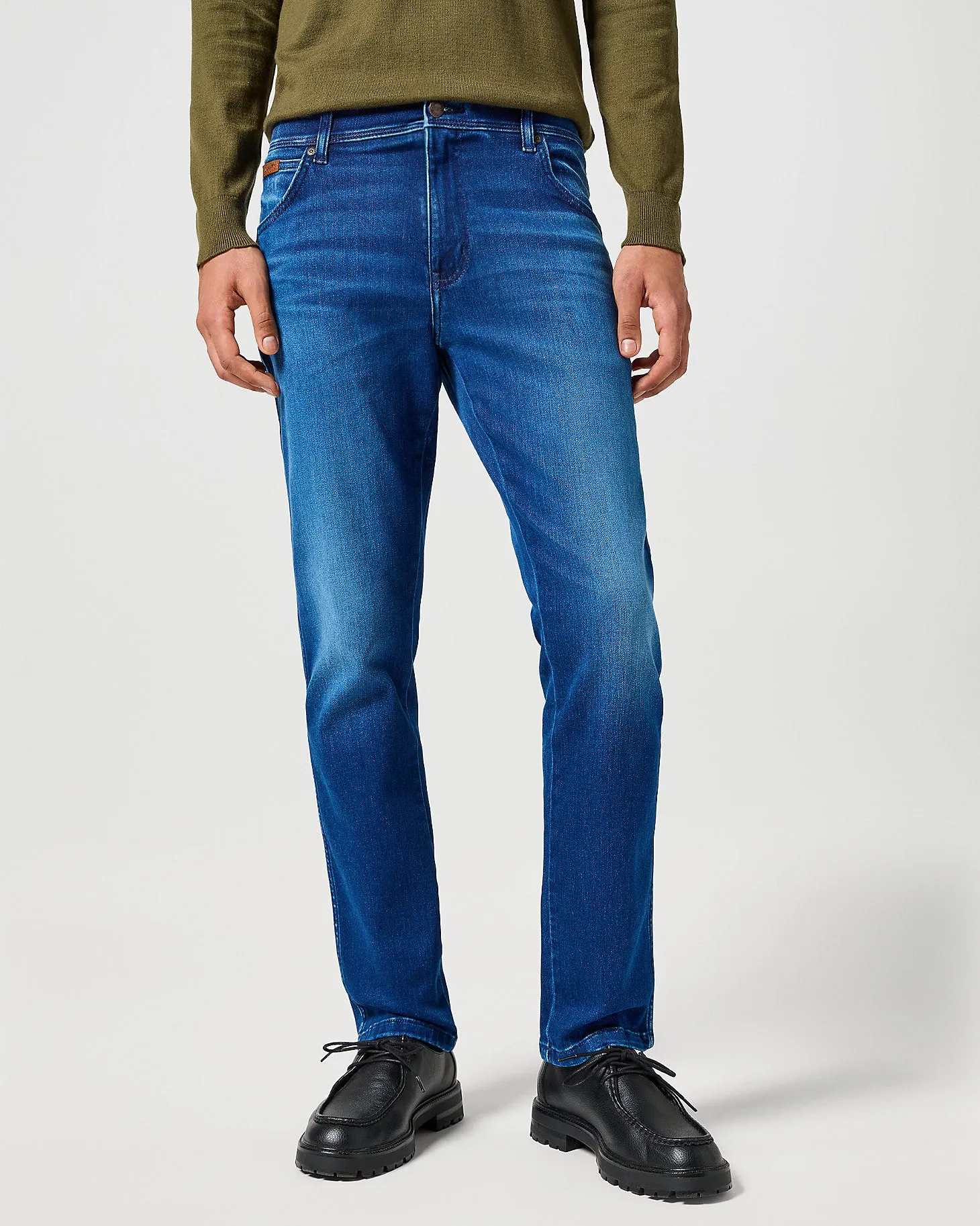Wrangler Texas SLIM Mens Jeans - Blue Jam | Wrangler Jeans | JEANSTORE