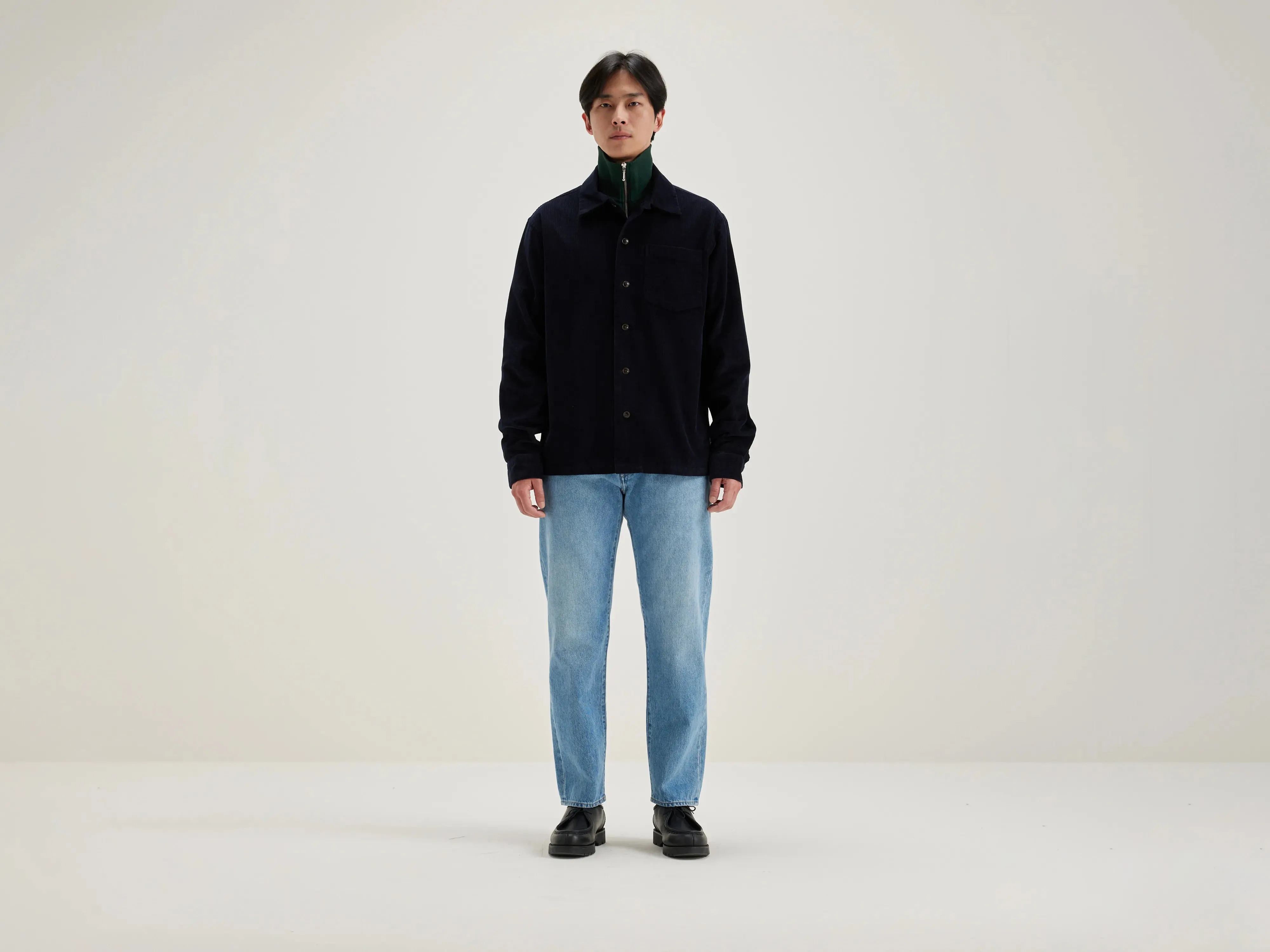 Goney corduroy overshirt (242 / M / NAVY) Active Urban Layer Weather Friendly