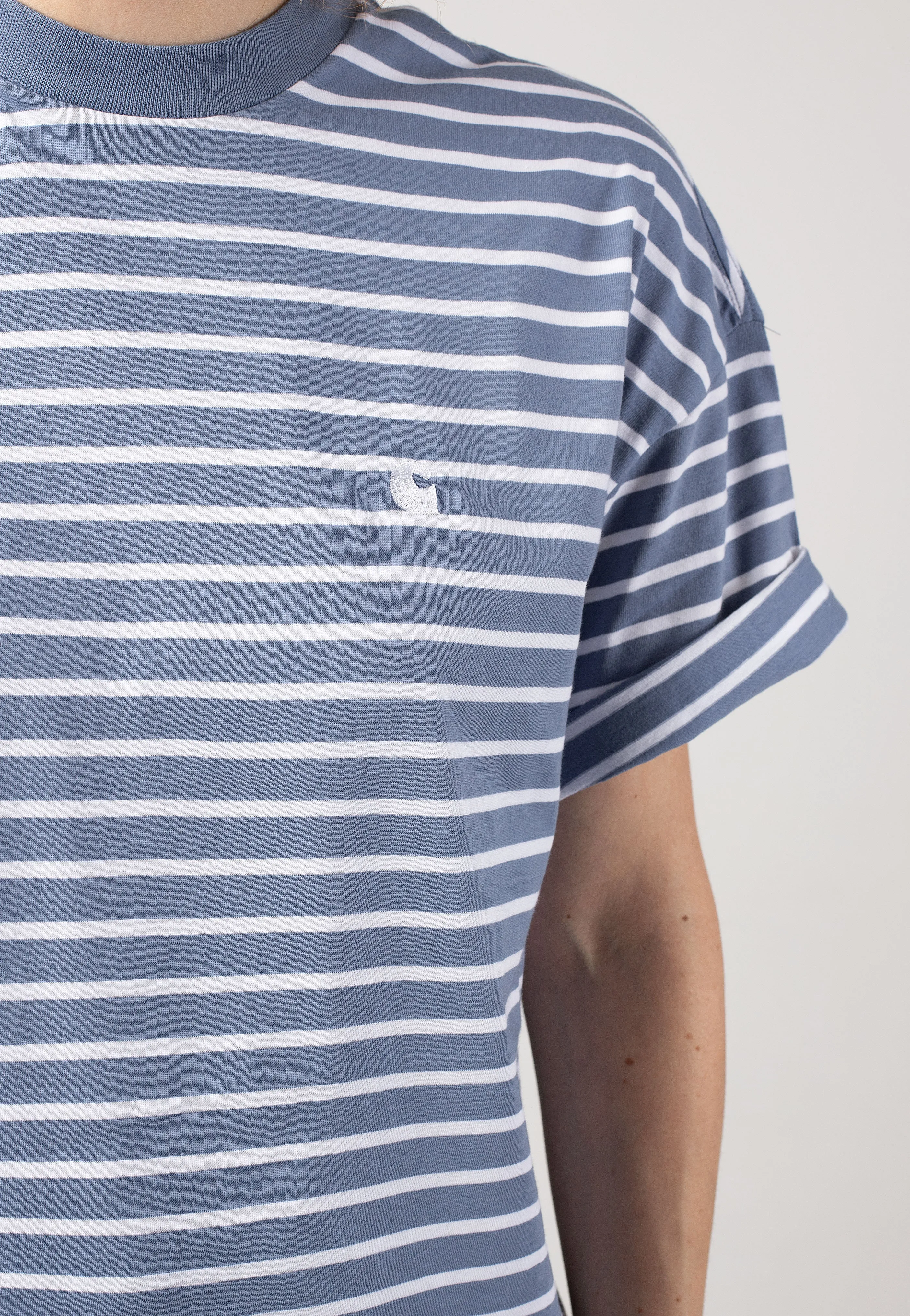On-Trend Carhartt WIP - W' Bryna Bryna Stripe/Charm Blue/White - T-Shirt
