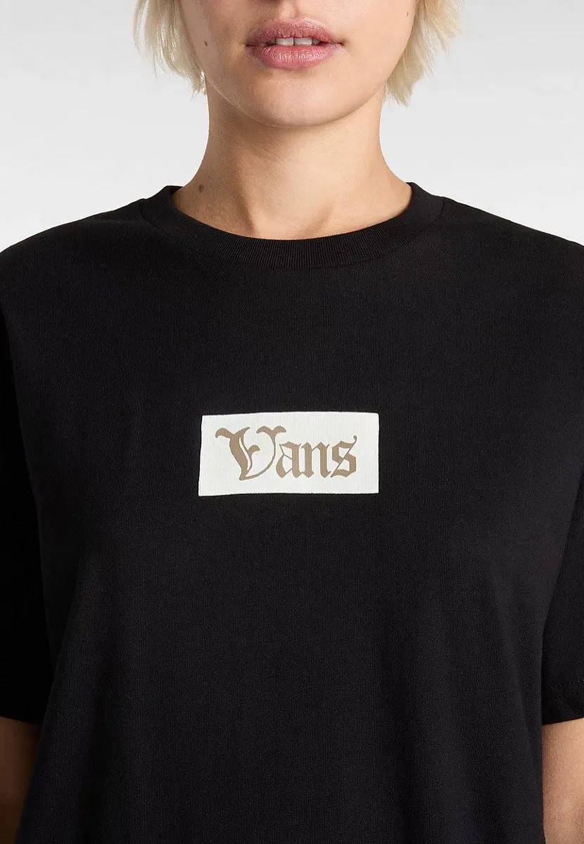 On-Trend Style Vans - Garden Oversized Black - T-Shirt