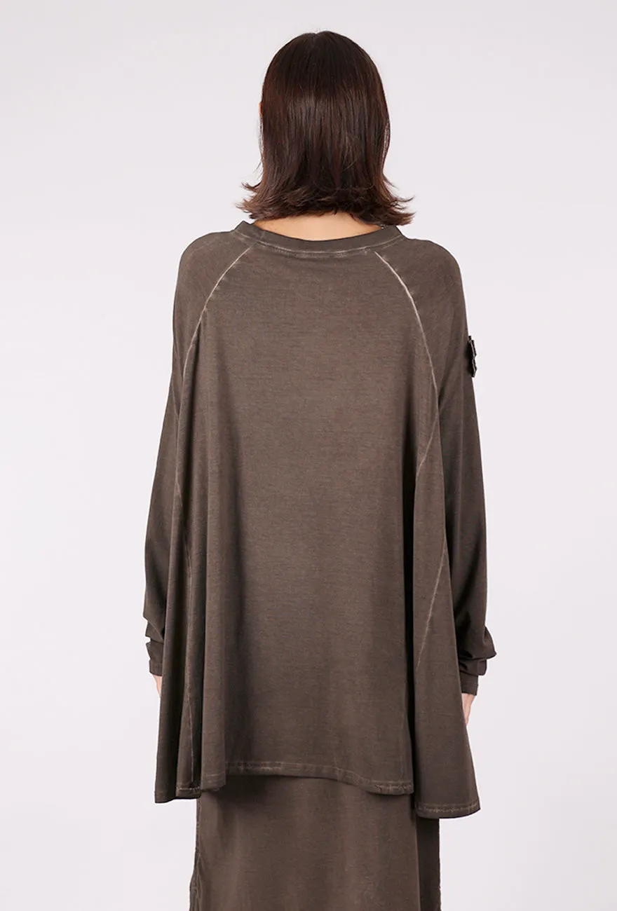 One Shirt, Garment Dye Chocolate Warm Style