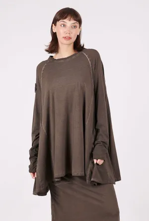 intellectual style One Shirt, Garment Dye Chocolate