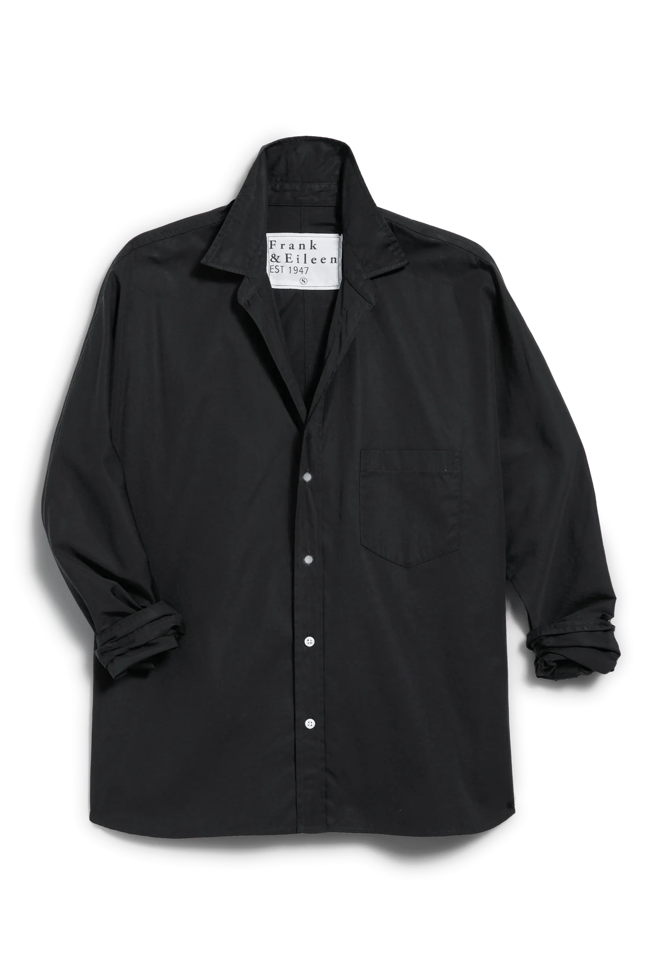 Oona Black Superluxe Shirt Practical spring coat Airy summer dress