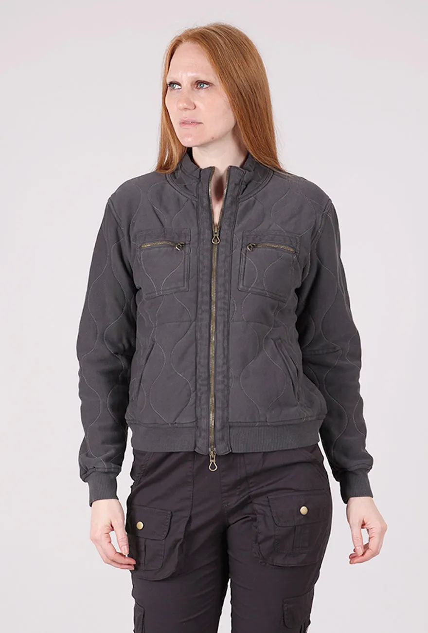 Blush Osment Quilted Bomber, Ashlar