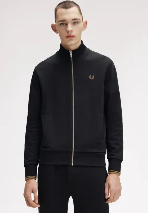 Wind Protection colorful Fred Perry - Zip Through Black - Track Jacket