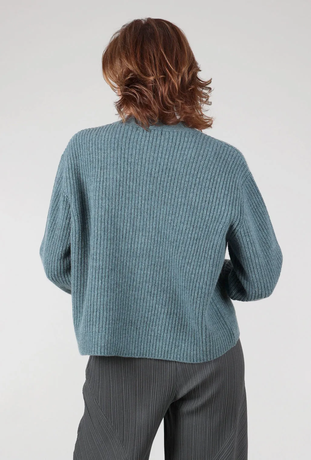 Outerwear Stylish Amita Ribbed Cardie, Caspian
