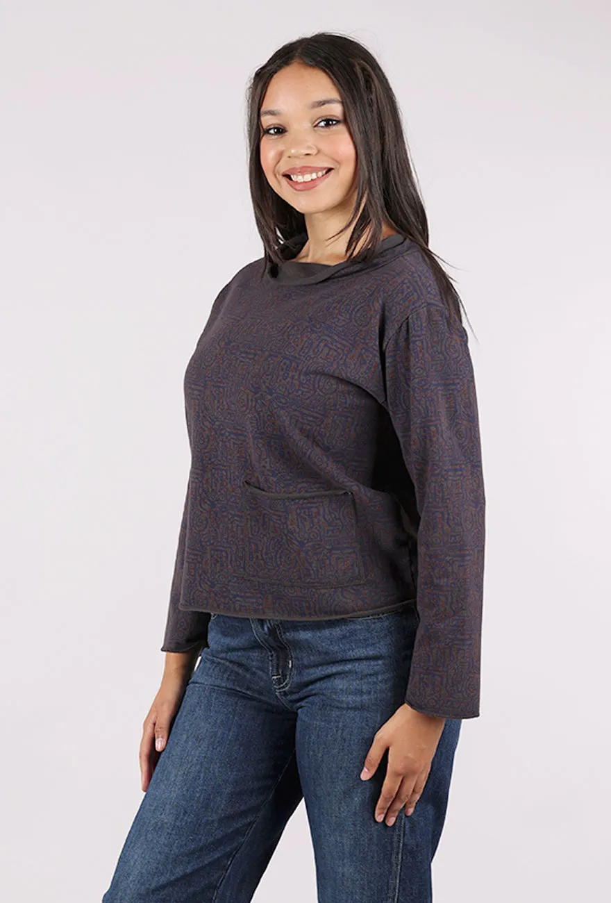 Overdye Rollneck Top, Graphite Trendy Knit