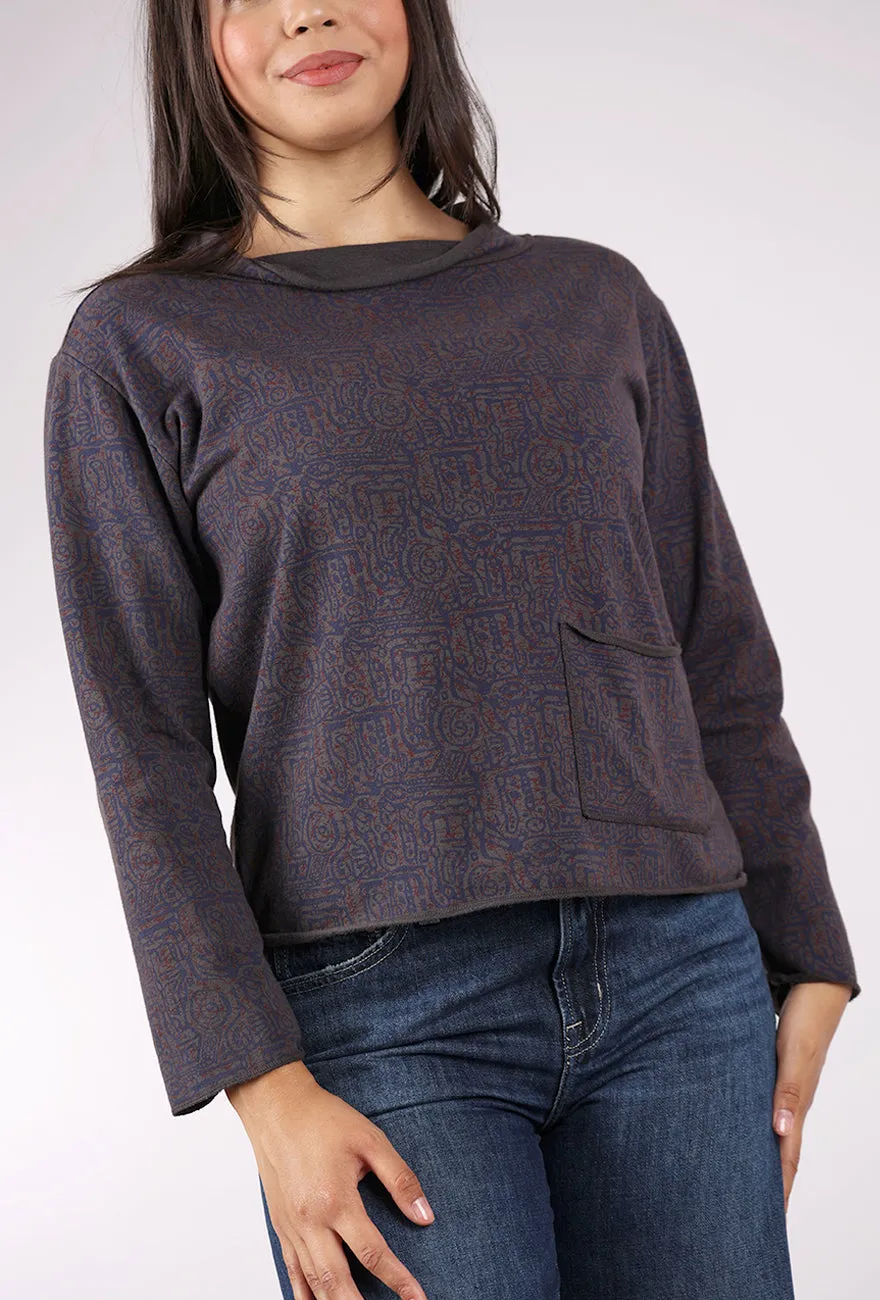 Overdye Rollneck Top, Graphite Trendy Knit