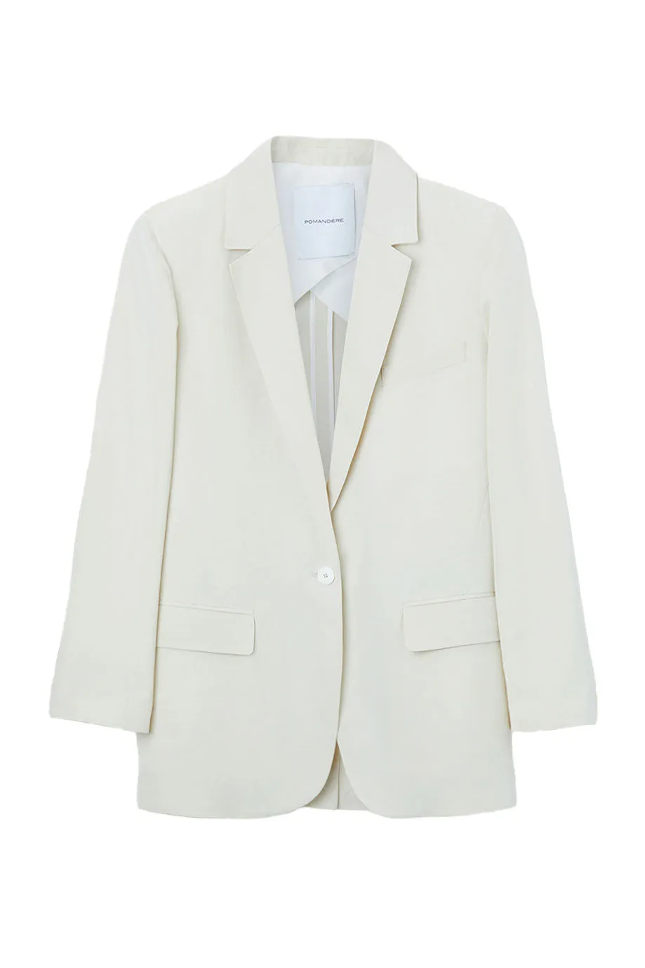 Oversized Pearl Blazer wool natural